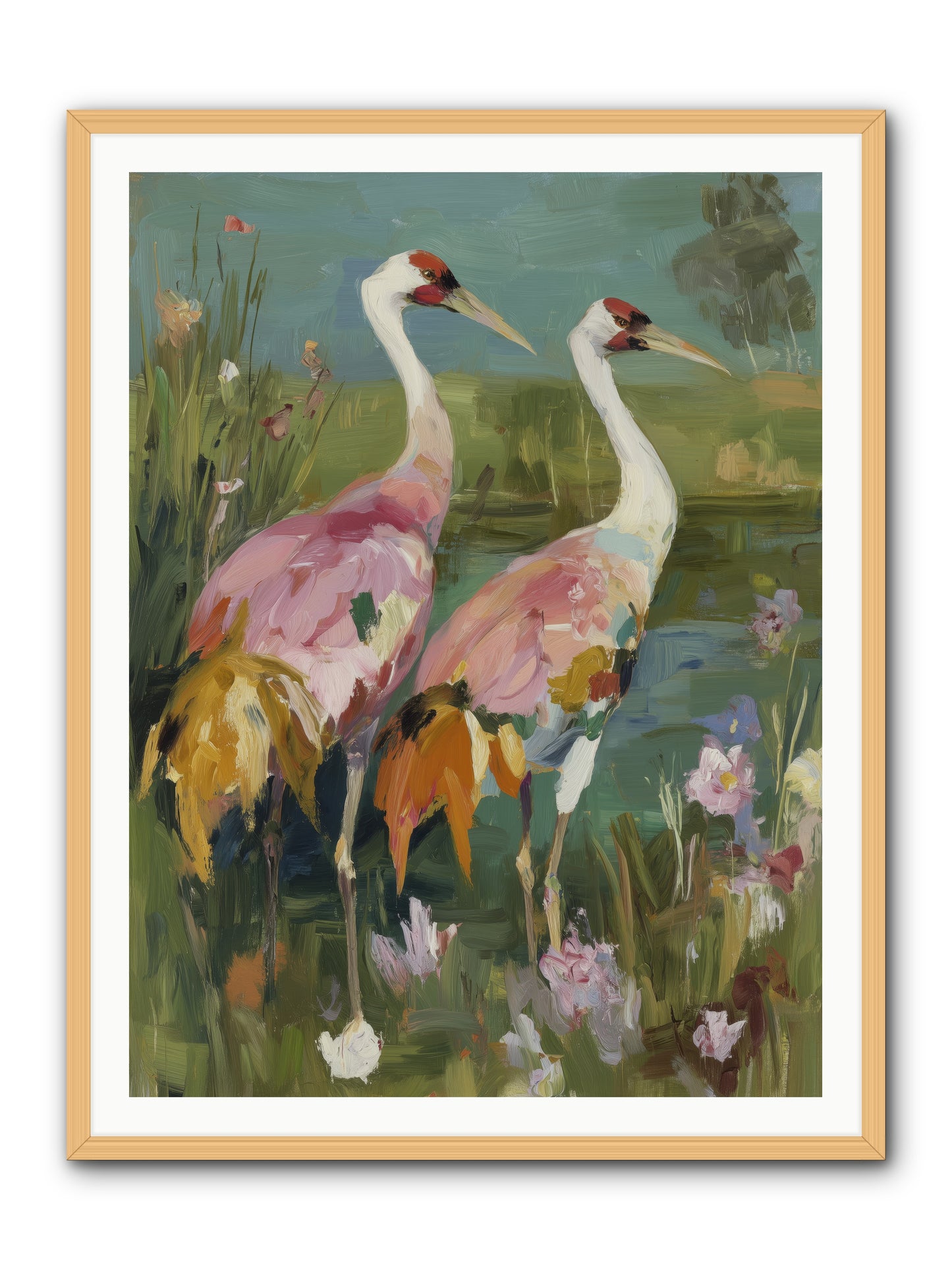 Woven Sanctuaries -- Framed Print - Natural 36x48