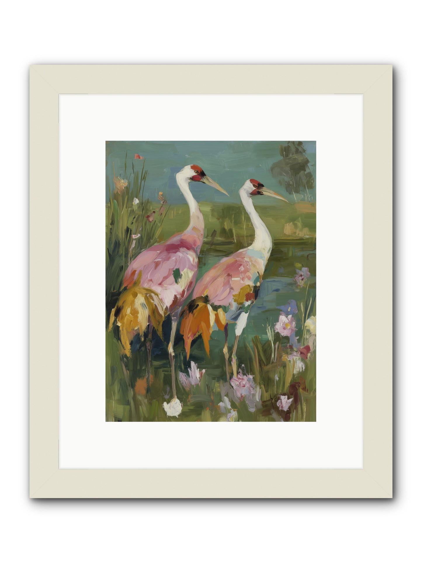 Woven Sanctuaries -- Framed Print - White 9x12