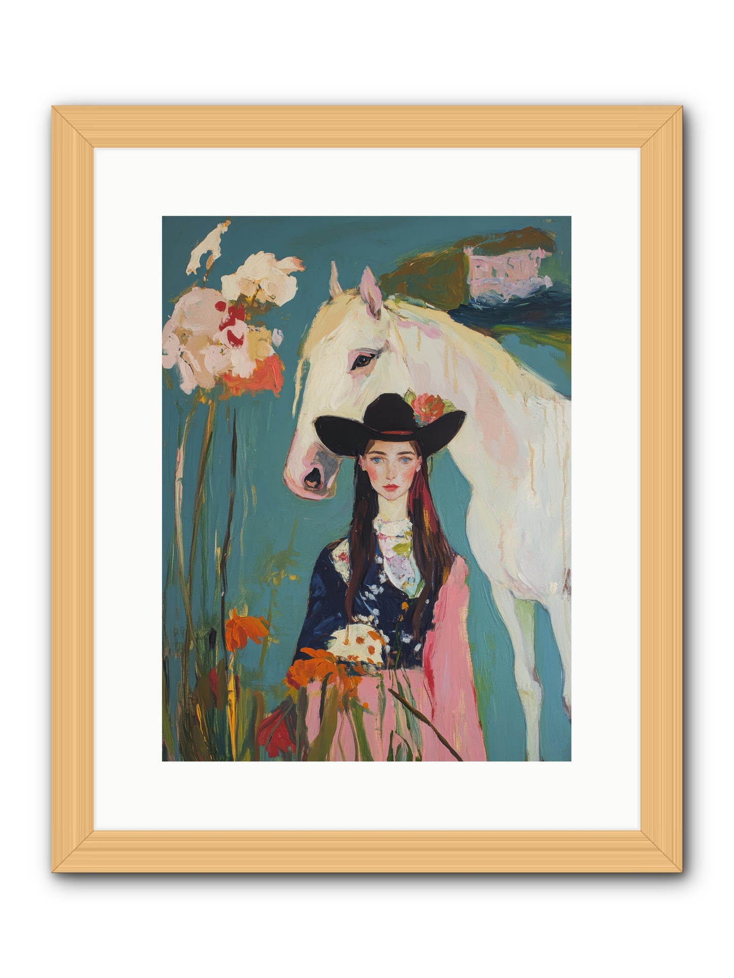 Woven Sunlight -- Framed Print - Natural 12x16
