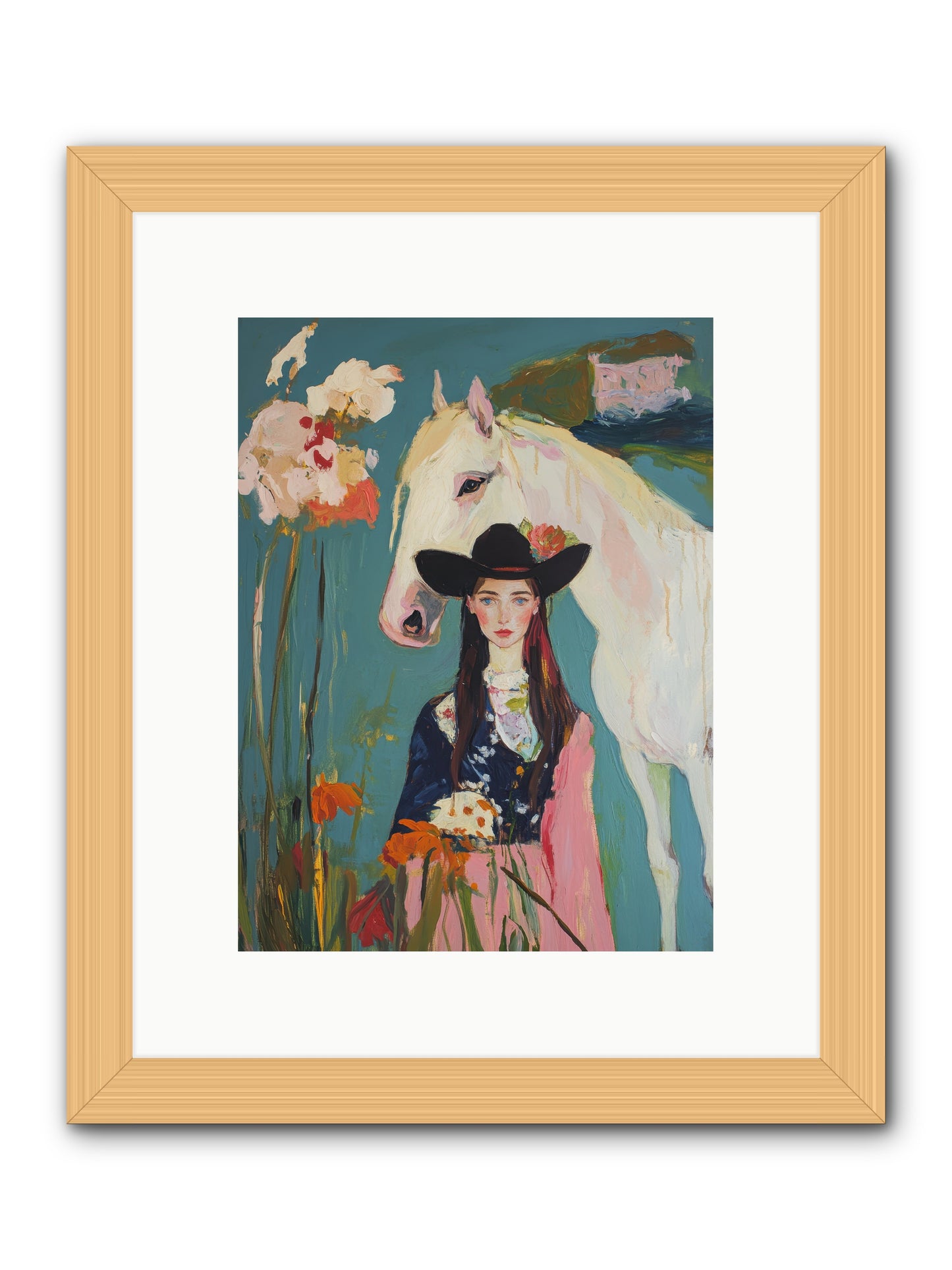 Woven Sunlight -- Framed Print - Natural 9x12