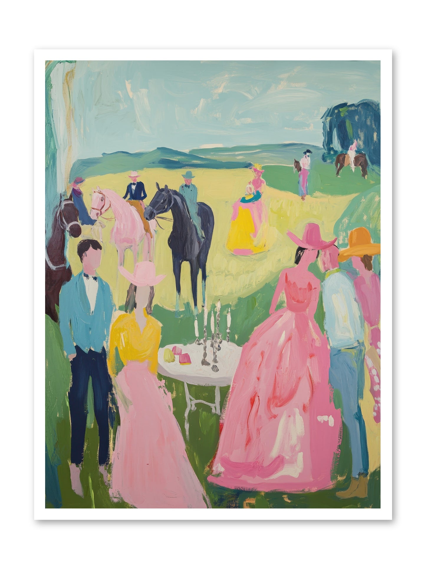 Wrangler's Waltz -- Paper Print 30x40