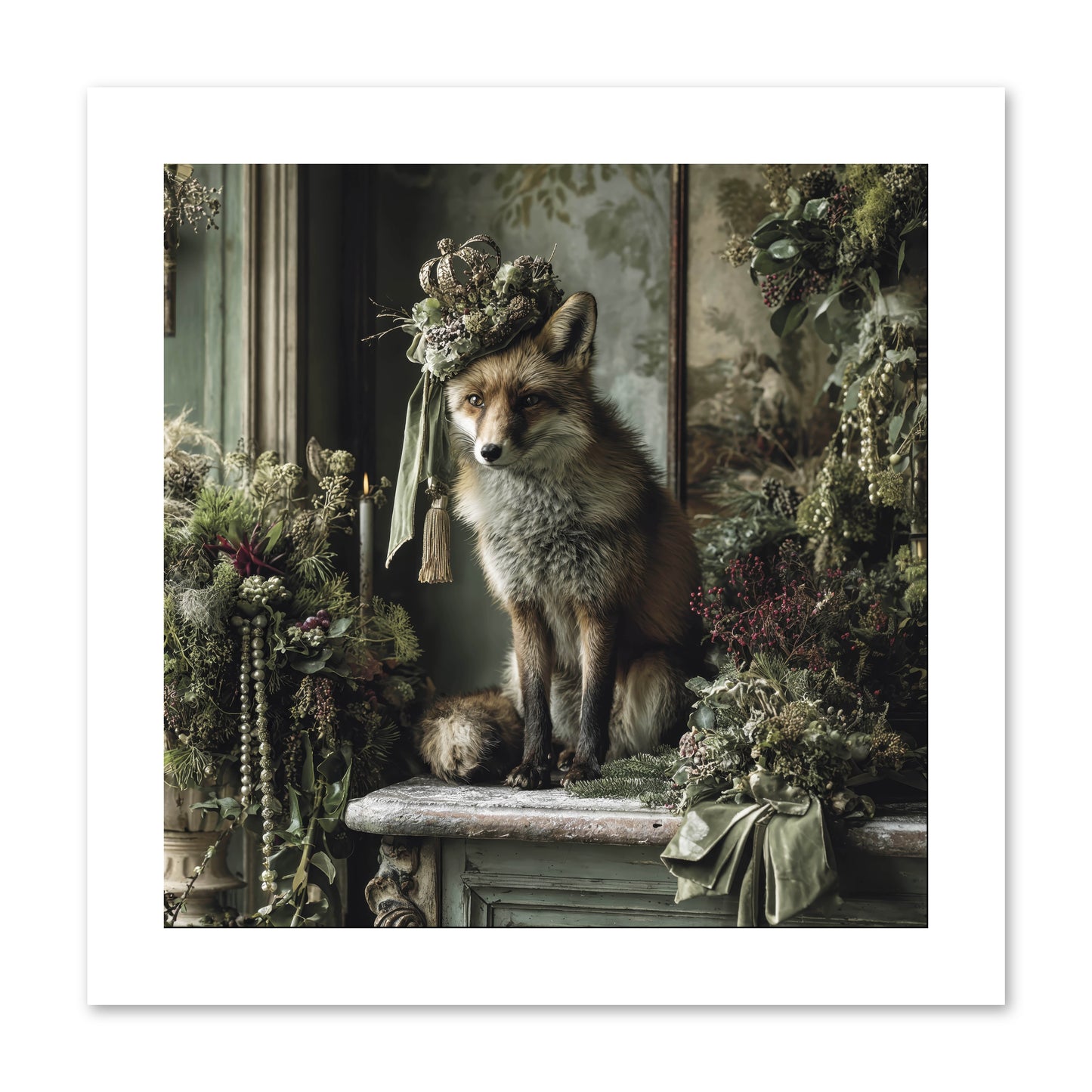 Wrapped In Moonlight -- Paper Print 10x10