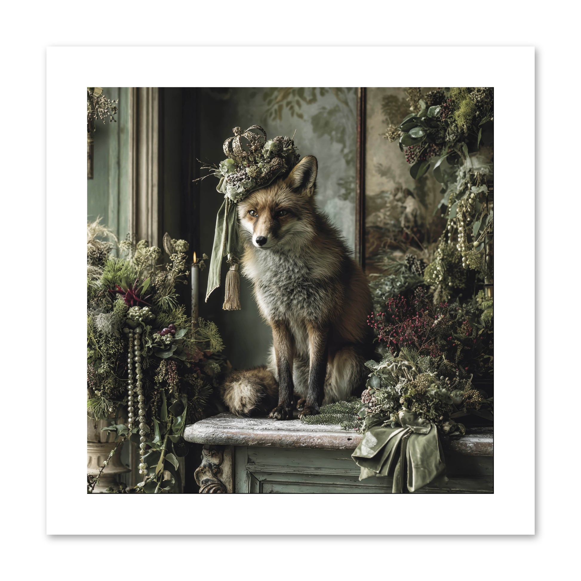 Wrapped In Moonlight -- Paper Print 10x10