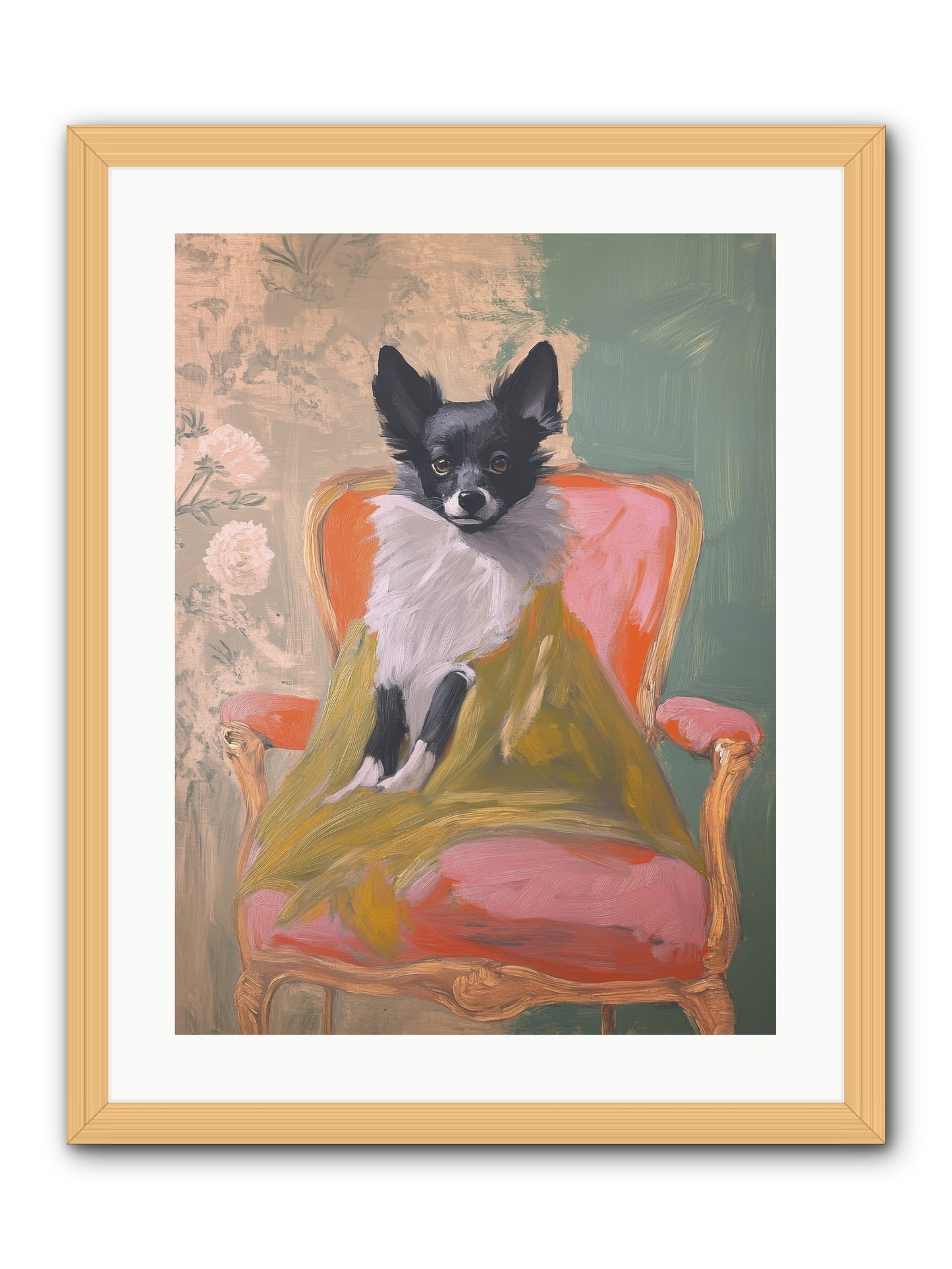 Wren -- Framed Print - Natural 18x24