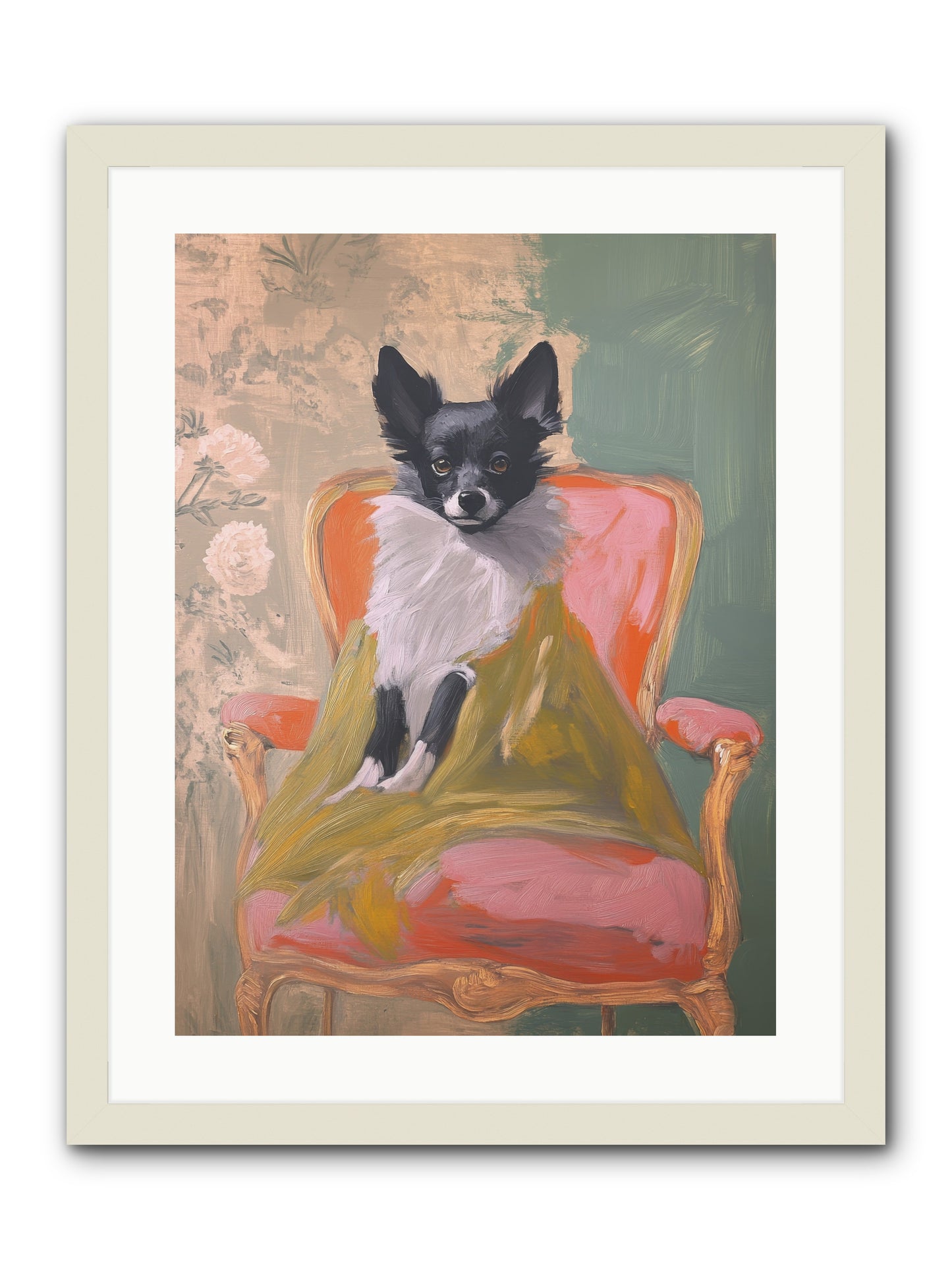 Wren -- Framed Print - White 18x24