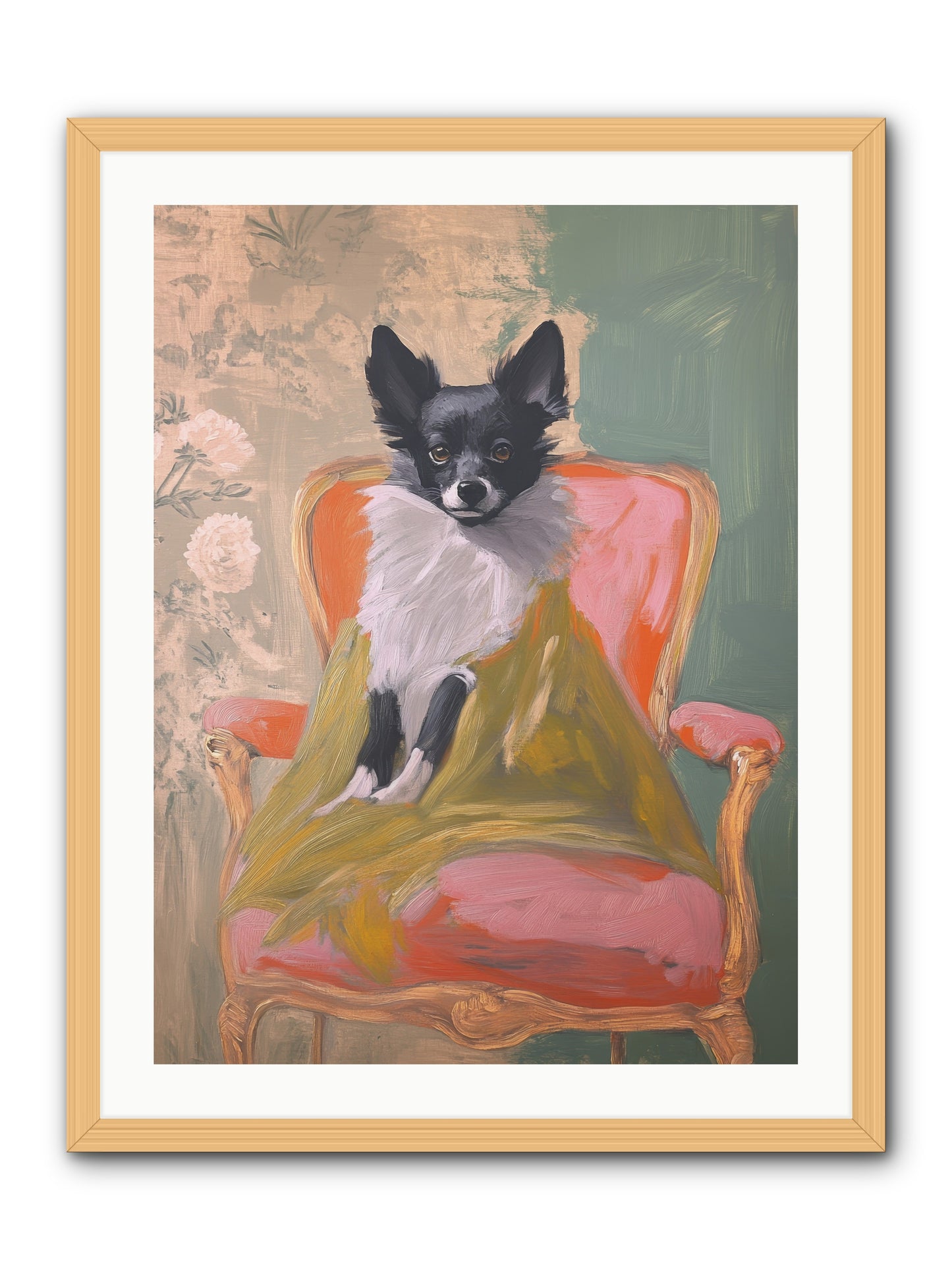 Wren -- Framed Print - Natural 24x32