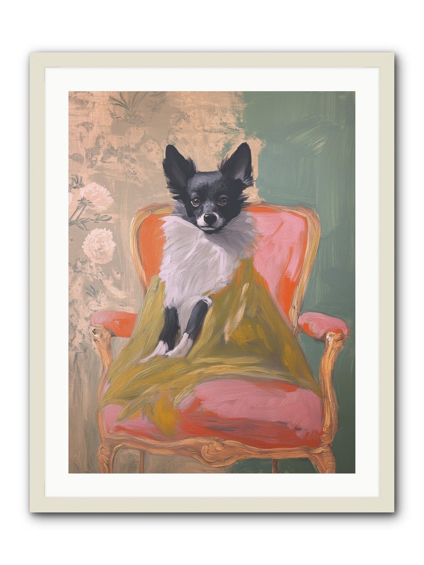 Wren -- Framed Print - White 24x32