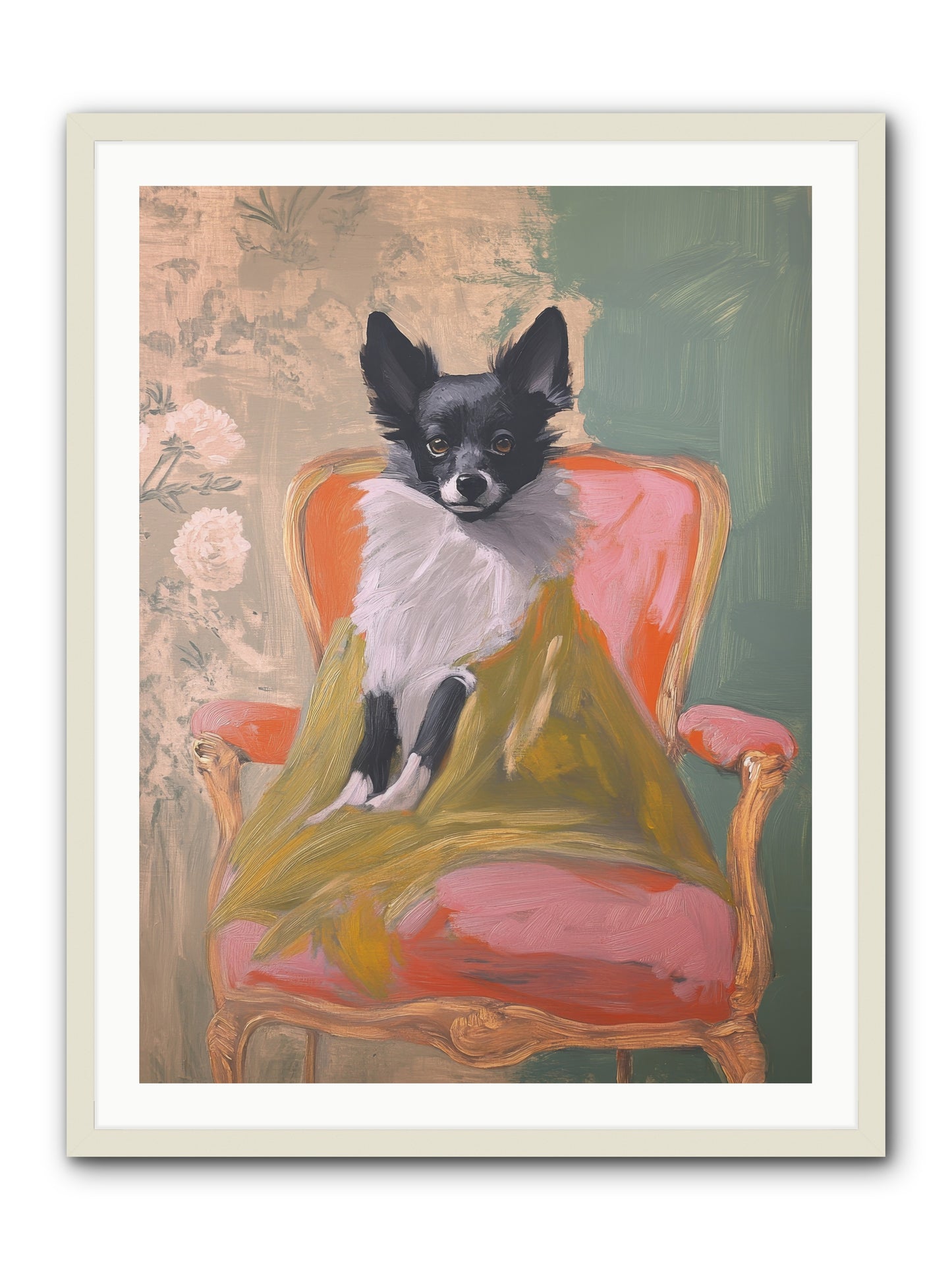 Wren -- Framed Print - White 30x40