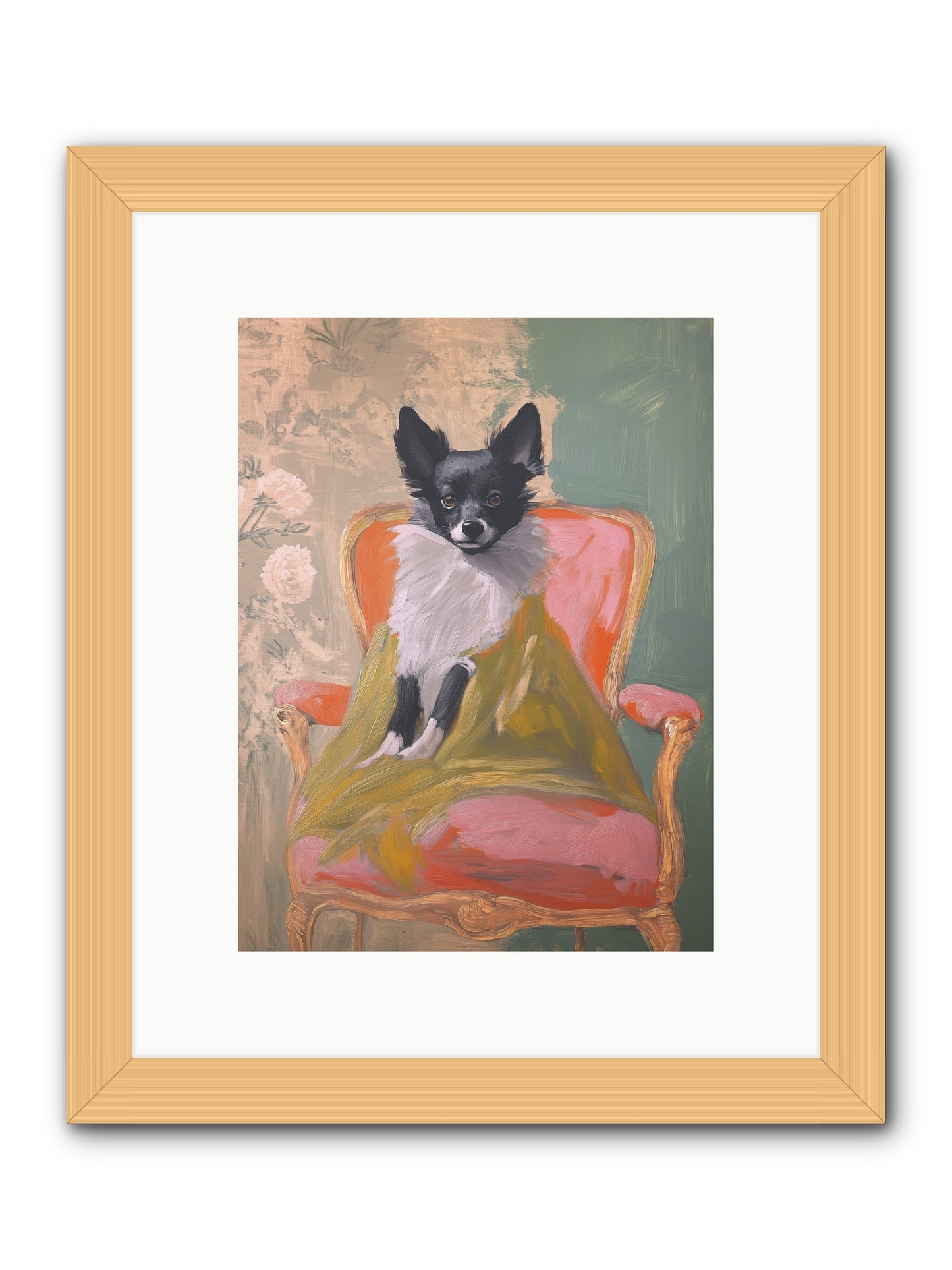 Wren -- Framed Print - Natural 9x12