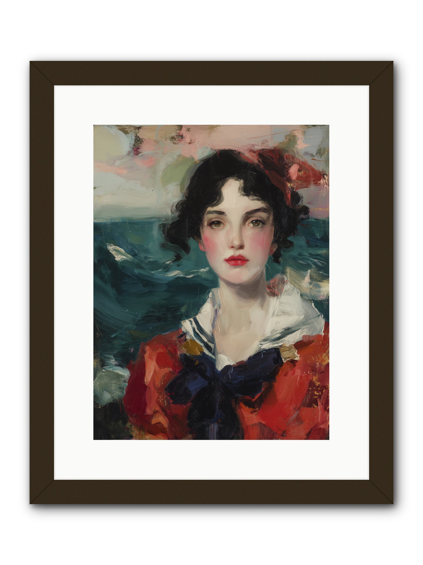 Written in Her Stare -- Framed Print - Black 12x16