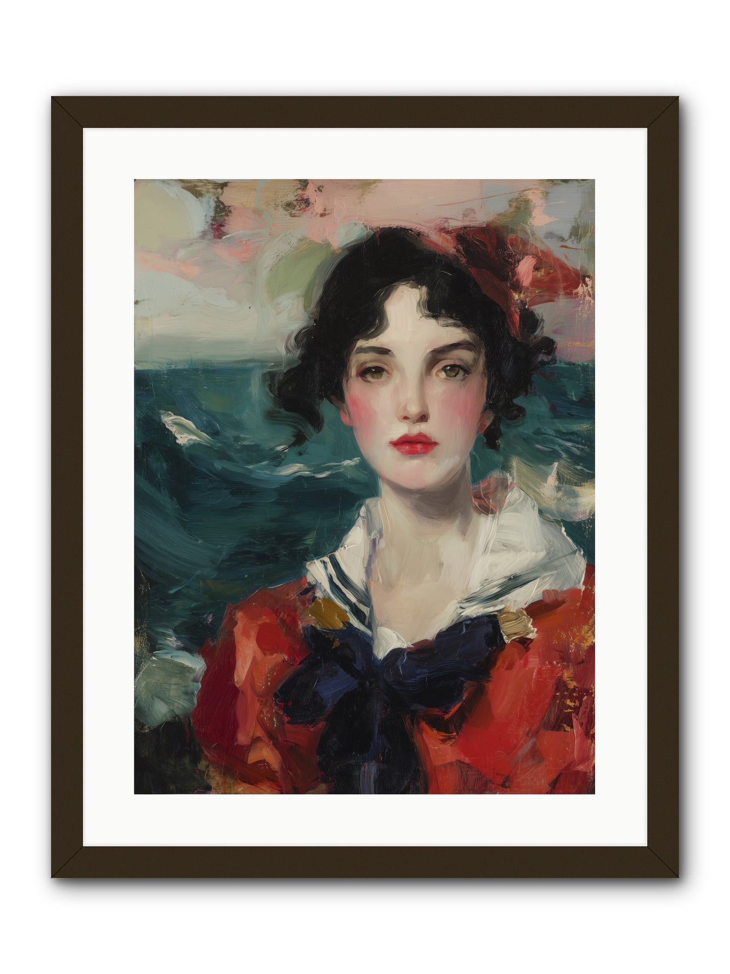 Written in Her Stare -- Framed Print - Black 18x24
