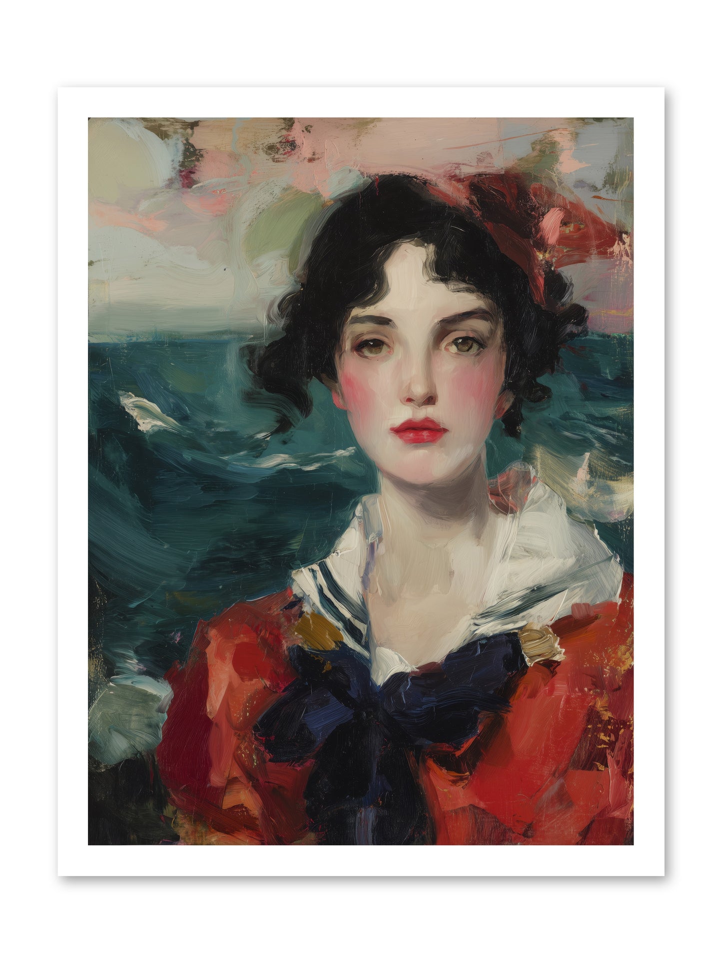 Written in Her Stare -- Loose Canvas Print 18x24