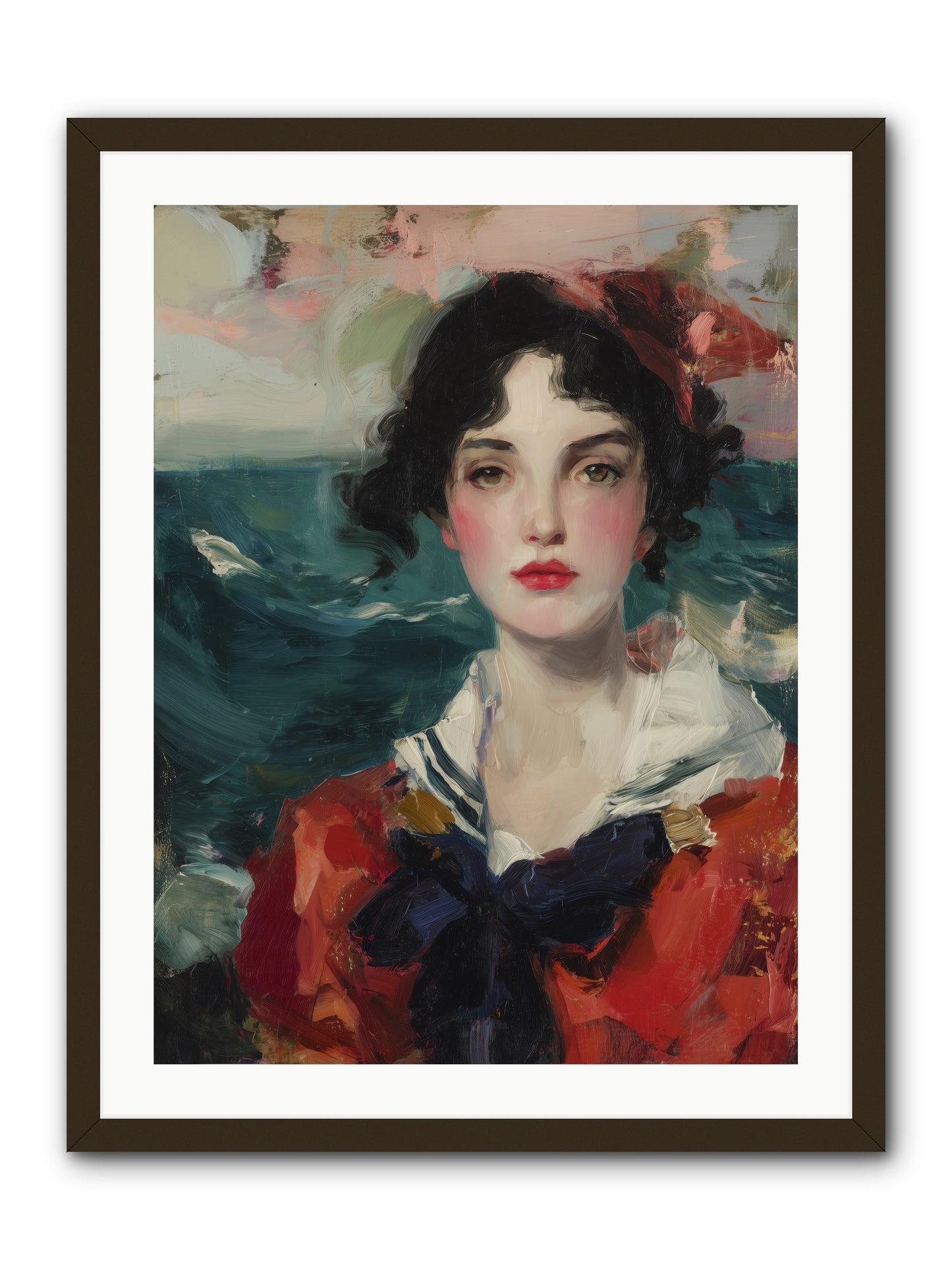 Written in Her Stare -- Framed Print - Black 24x32