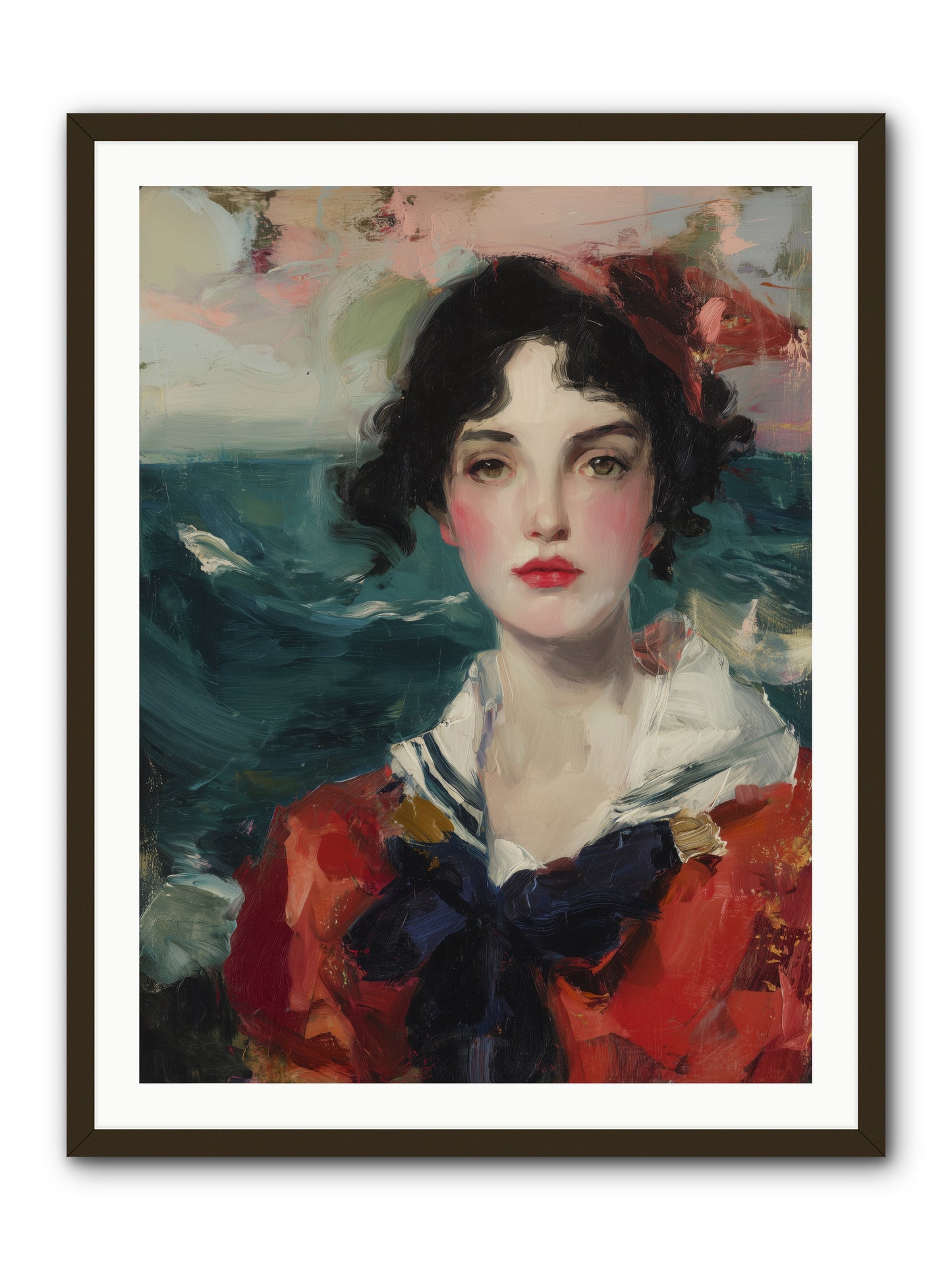Written in Her Stare -- Framed Print - Black 30x40