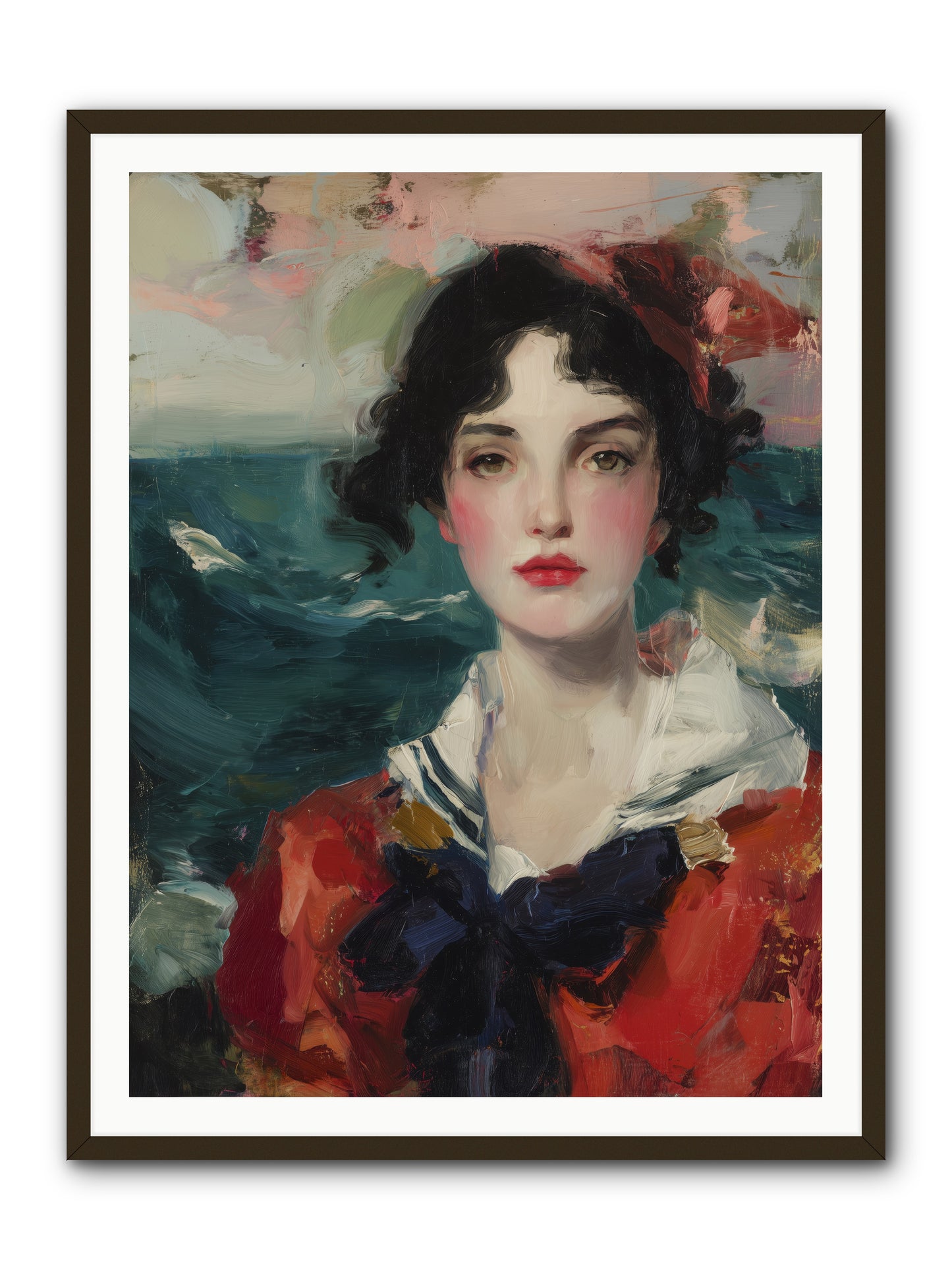 Written in Her Stare -- Framed Print - Black 36x48
