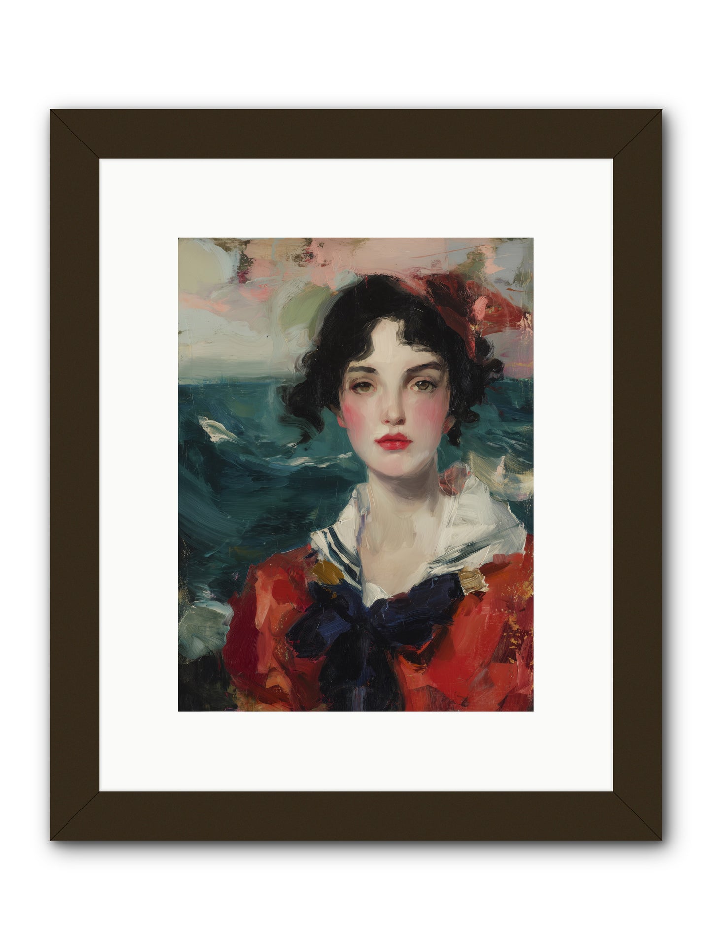 Written in Her Stare -- Framed Print - Black 9x12