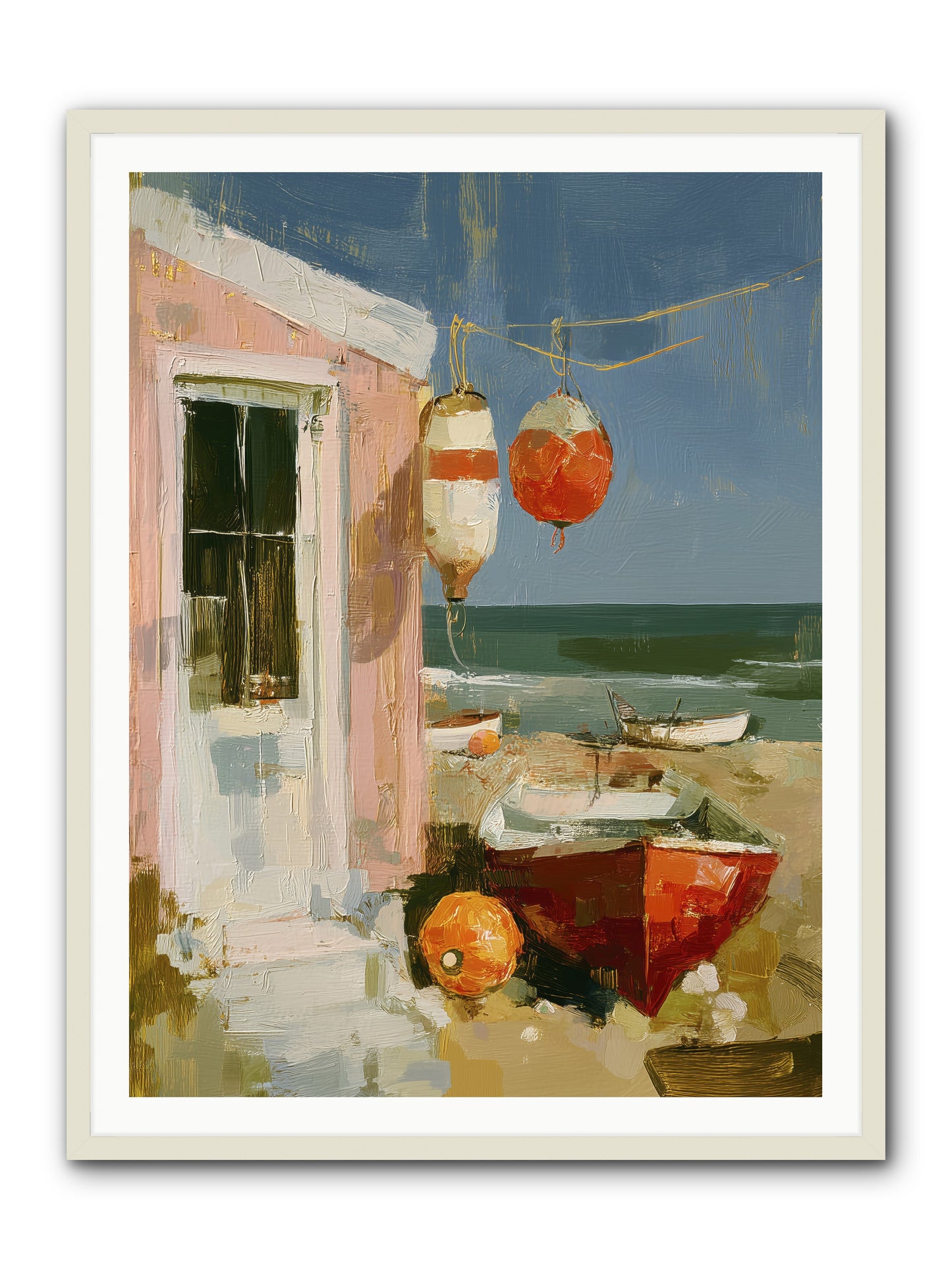 Written in Joy -- Framed Print - White 36x48