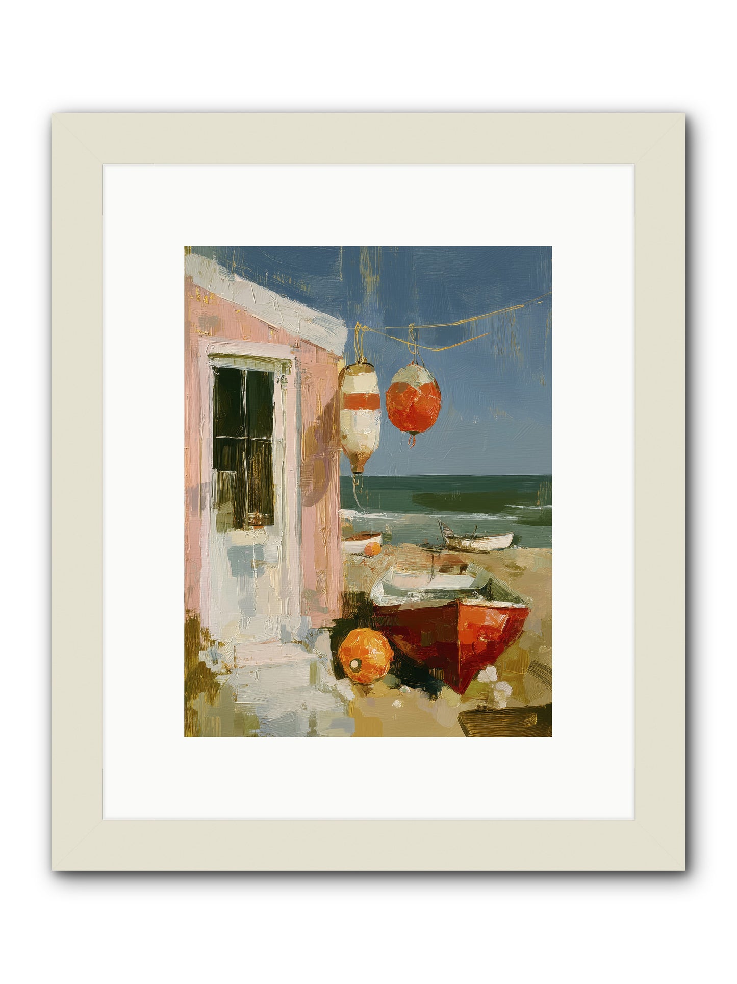 Written in Joy -- Framed Print - White 9x12