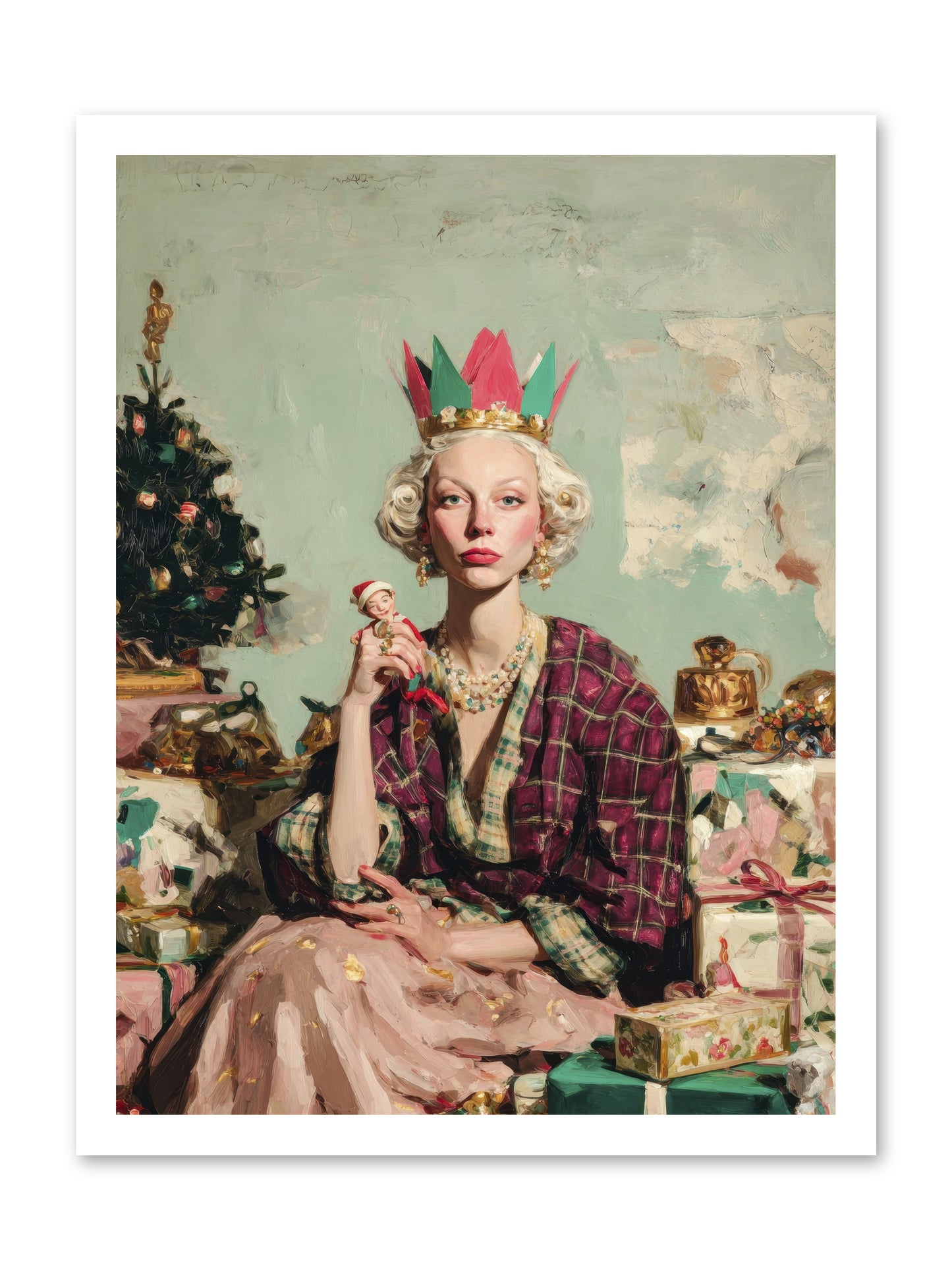 Yuletide Empress-REZ -- Paper Print 18x24