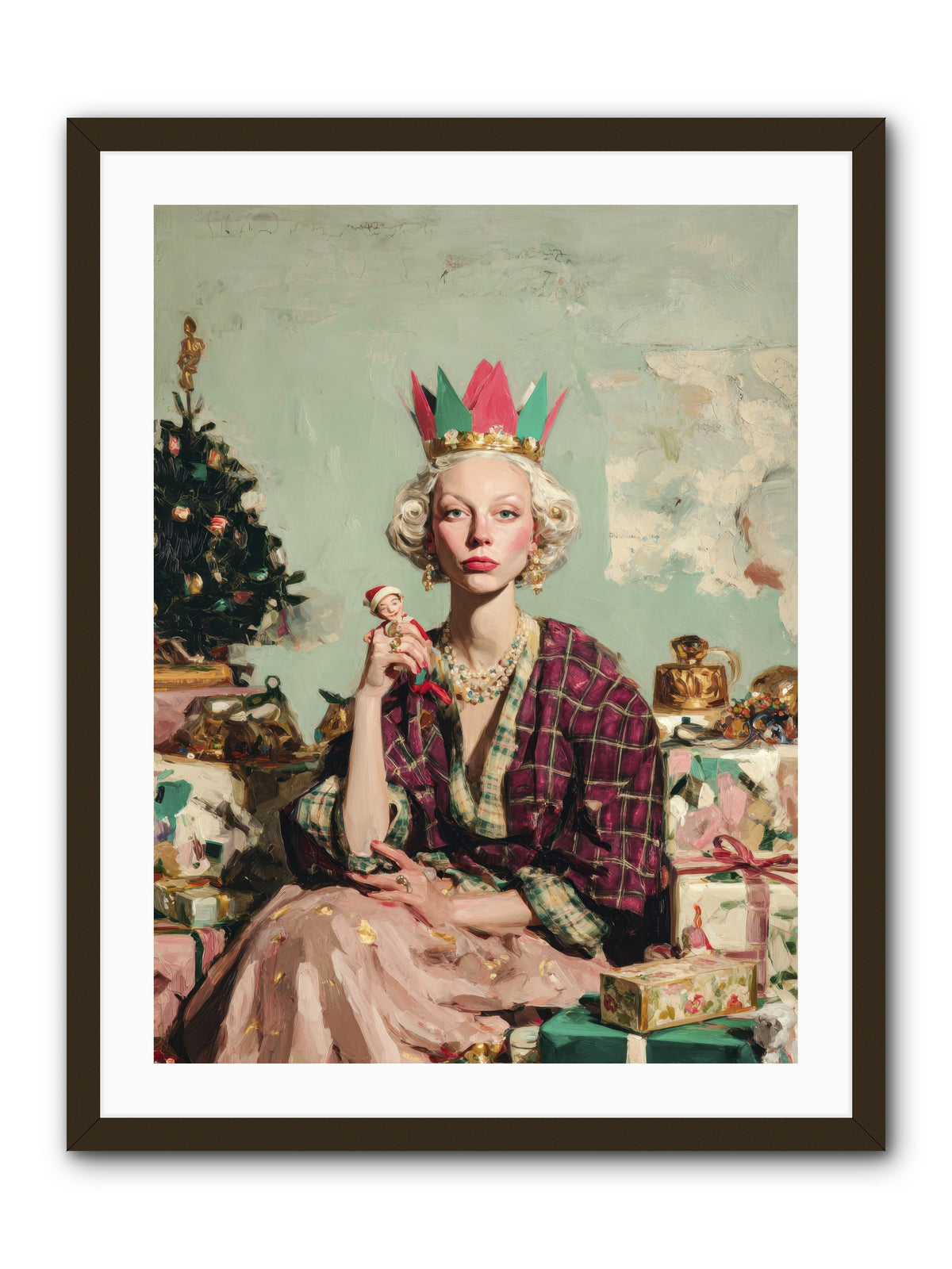 Yuletide Empress-REZ -- Framed Print - Black 24x32