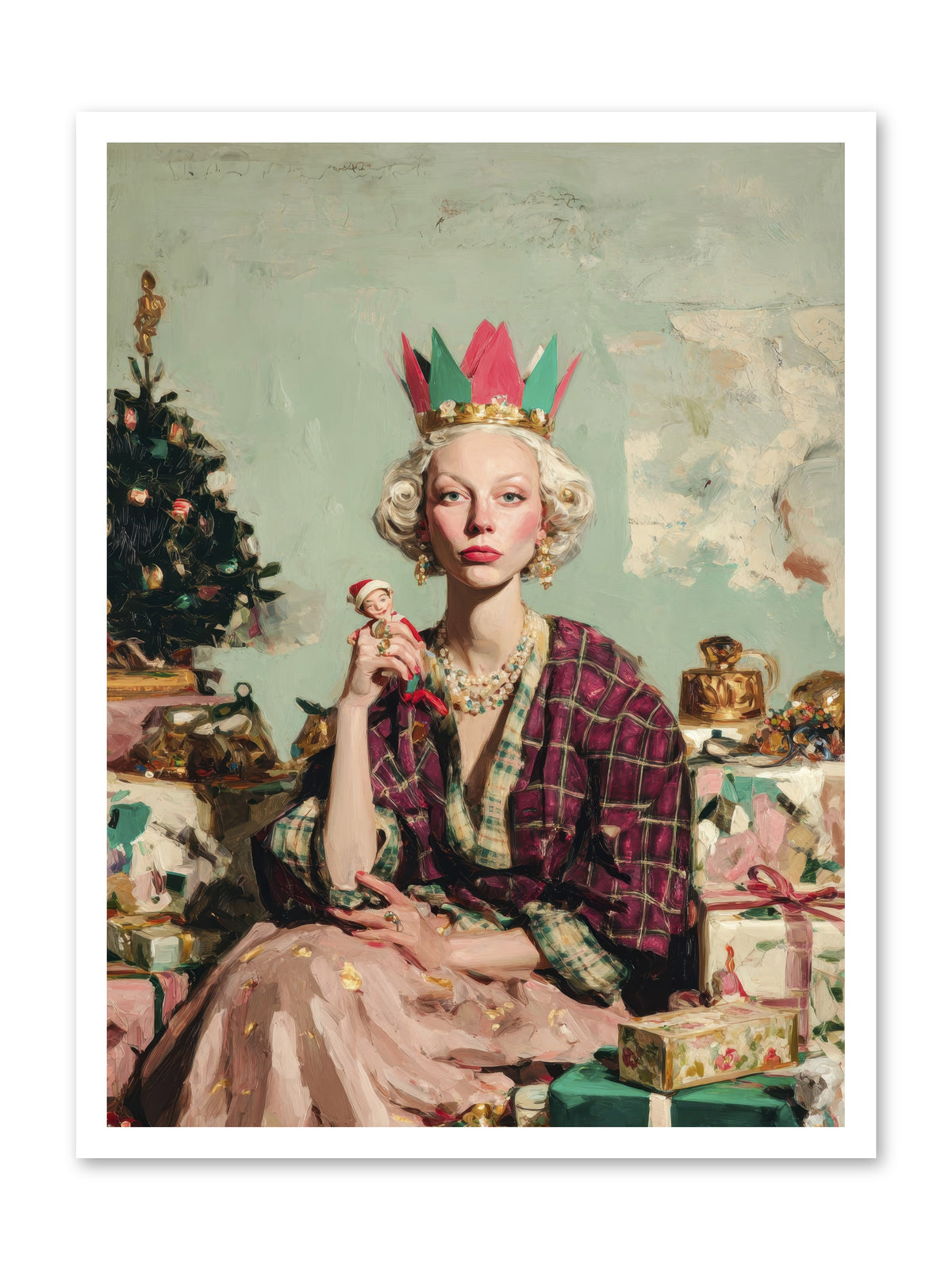 Yuletide Empress-REZ -- Paper Print 24x32