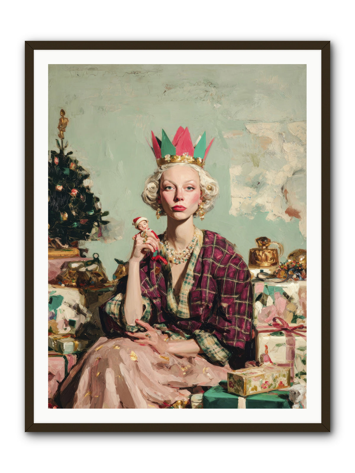 Yuletide Empress-REZ -- Framed Print - Black 36x48