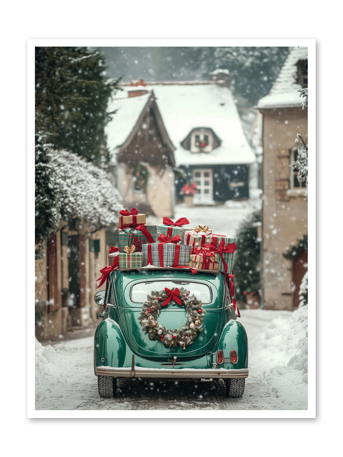 Yuletide Wheels -- Paper Print 36x48
