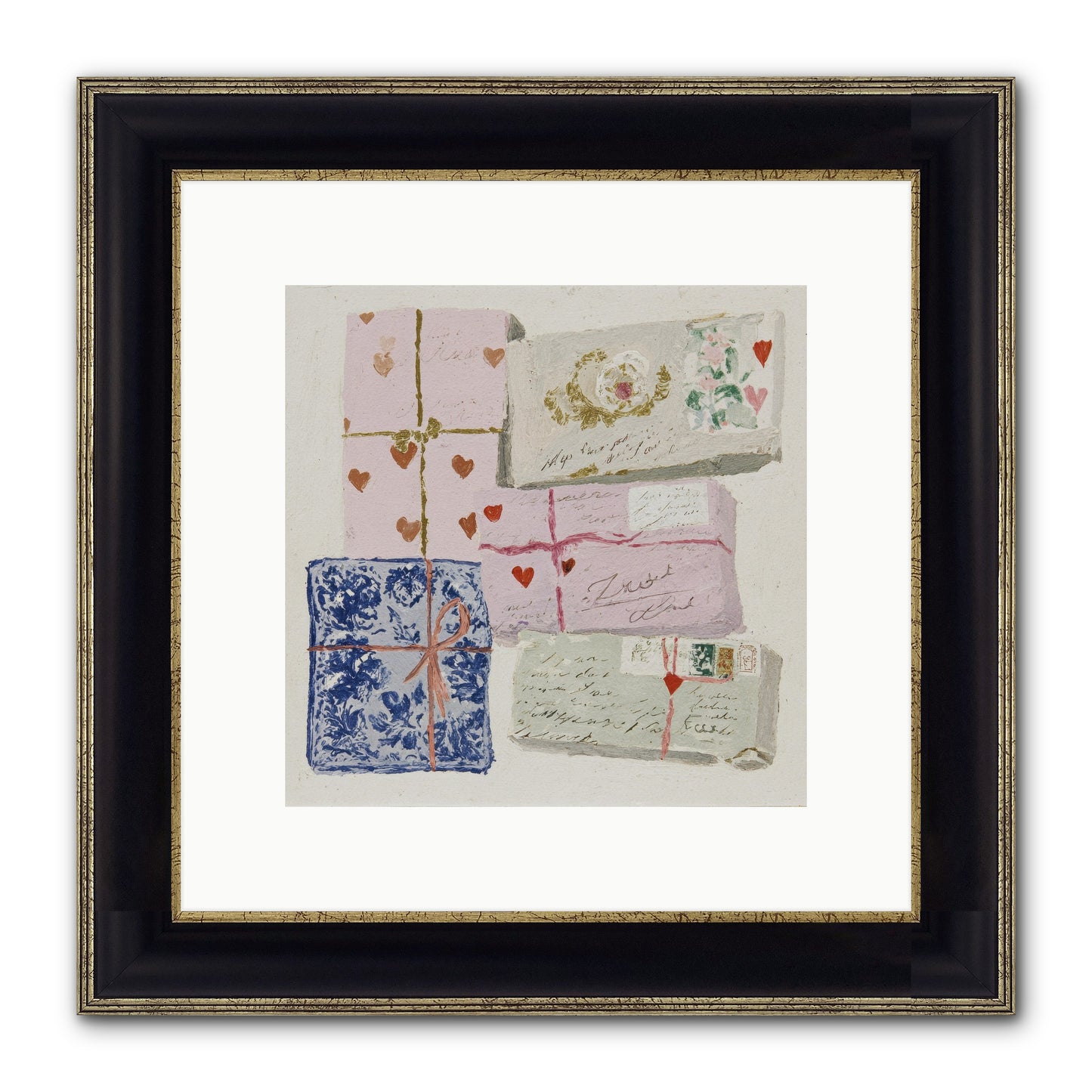 A Cabinet Of Partial Miracles Framed Print - Black & Gold 10x10