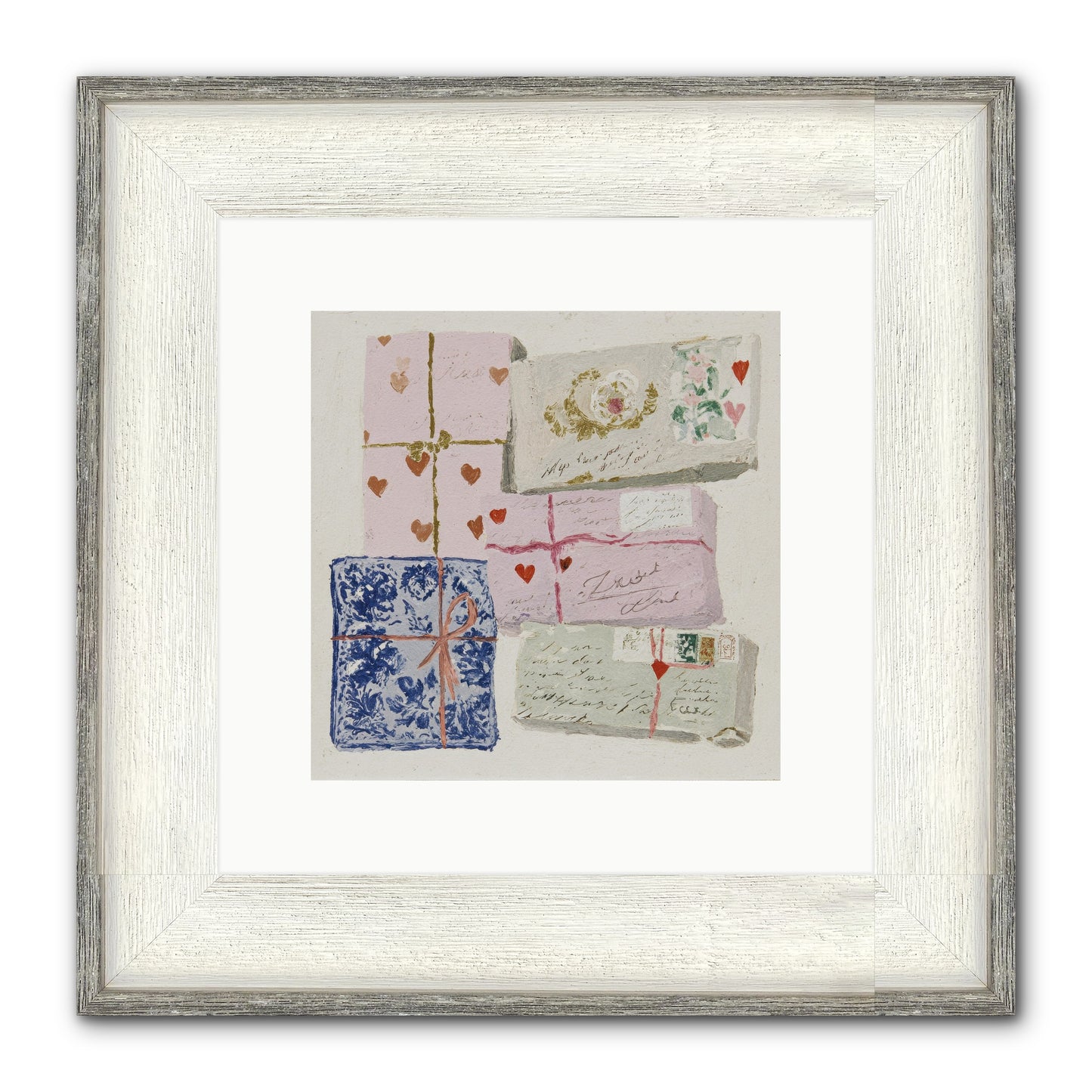A Cabinet Of Partial Miracles Framed Print - Driftwood White 10x10
