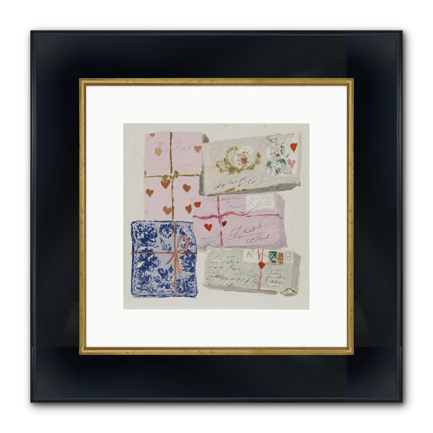 A Cabinet Of Partial Miracles Framed Print - Wide Black w/Gold 10x10