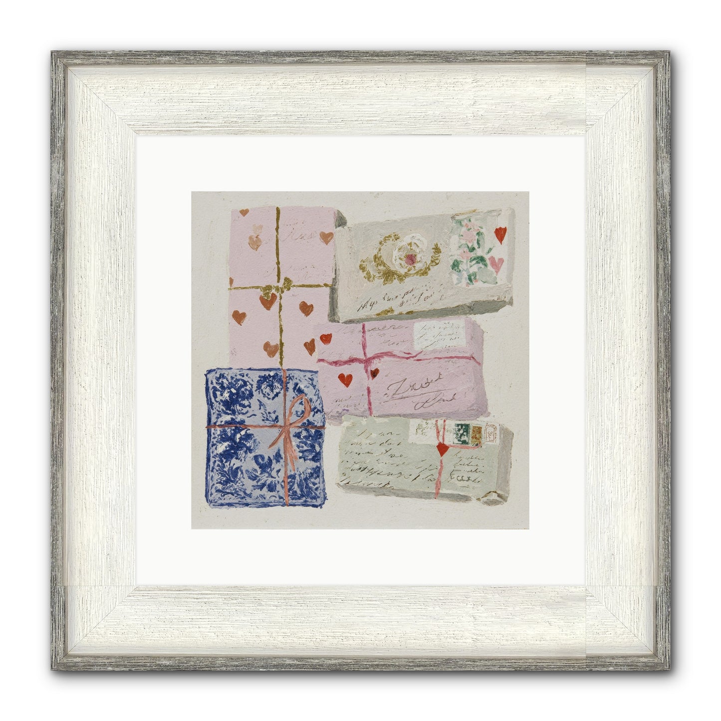 A Cabinet Of Partial Miracles Framed Print - Driftwood White 12x12