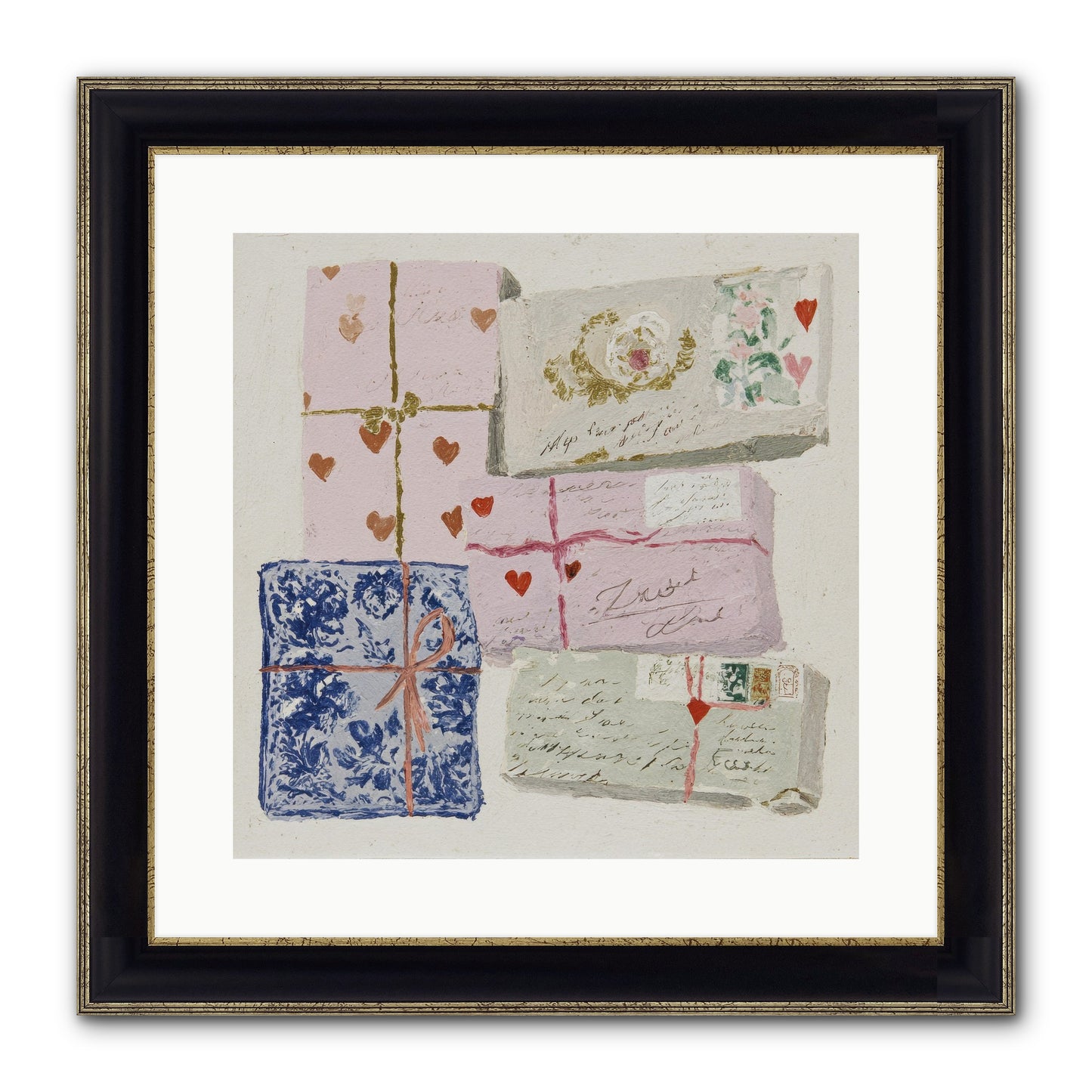 A Cabinet Of Partial Miracles Framed Print - Black & Gold 16x16