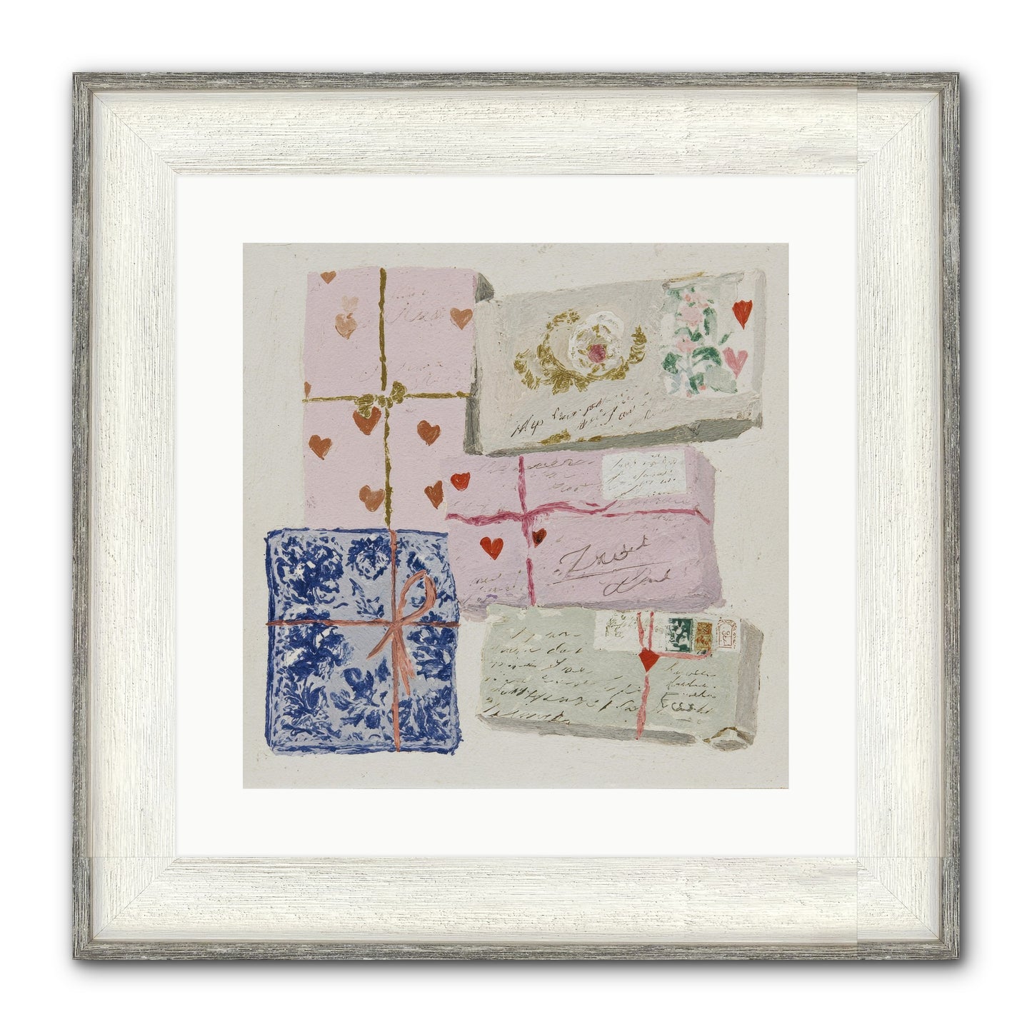 A Cabinet Of Partial Miracles Framed Print - Driftwood White 16x16