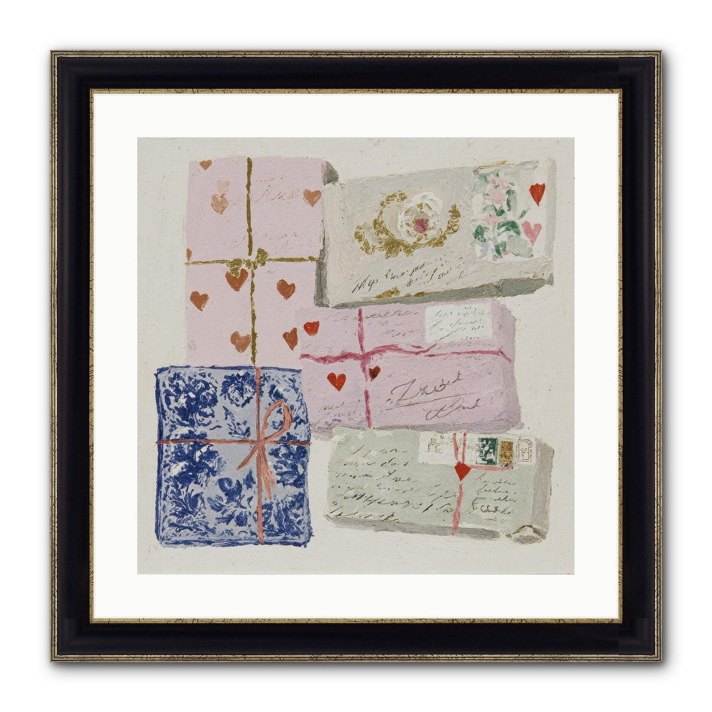 A Cabinet Of Partial Miracles Framed Print - Black & Gold 20x20