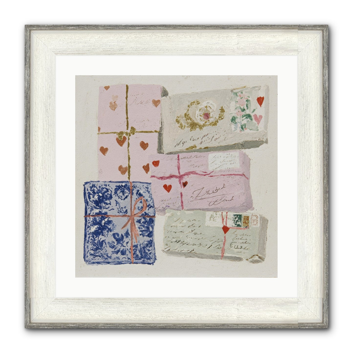 A Cabinet Of Partial Miracles Framed Print - Driftwood White 20x20