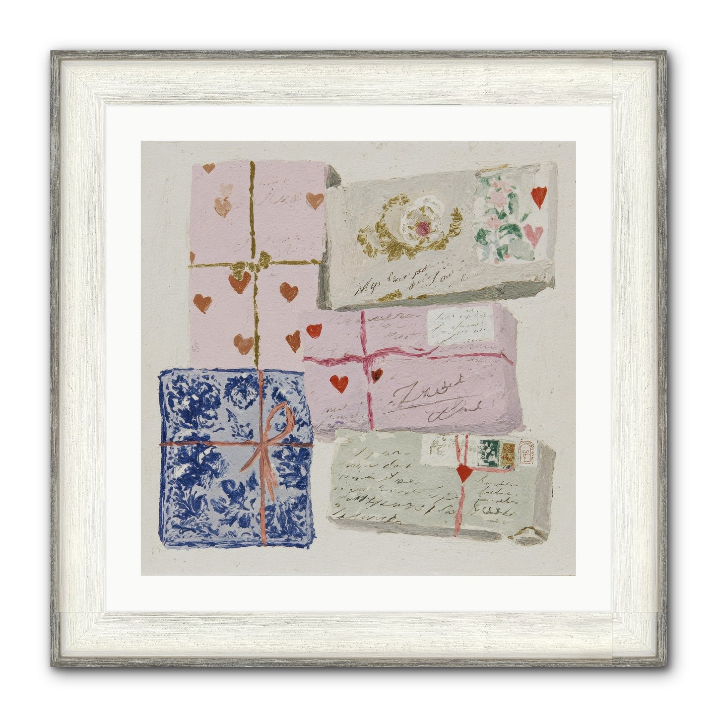 A Cabinet Of Partial Miracles Framed Print - Driftwood White 24x24