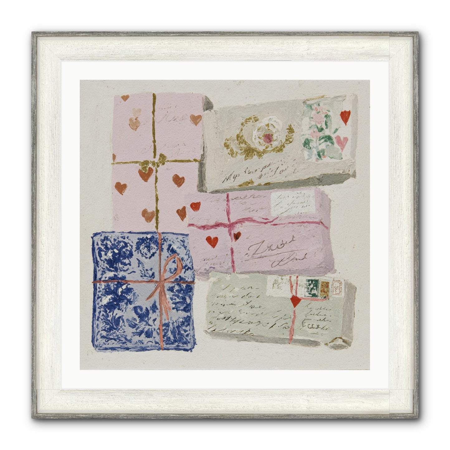 A Cabinet Of Partial Miracles Framed Print - Driftwood White 30x30