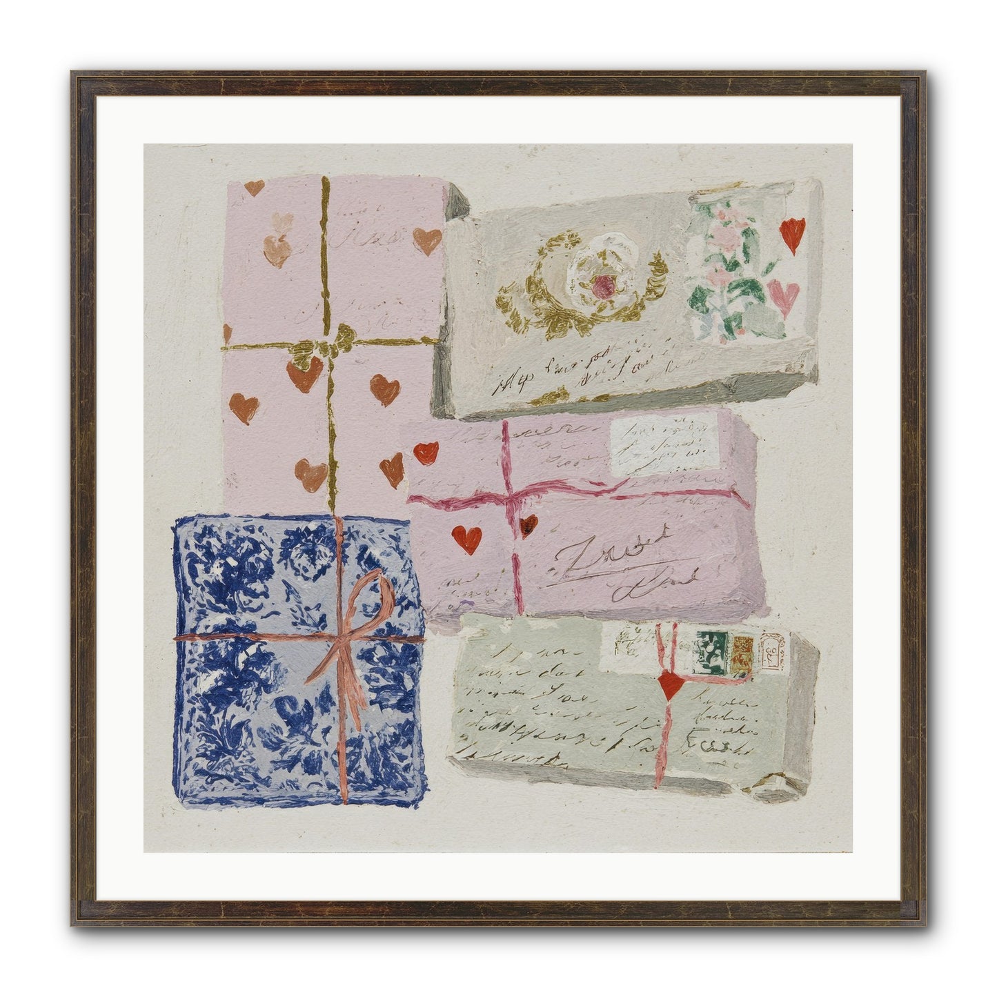 A Cabinet Of Partial Miracles Framed Print - Slimwoods Black/Gold 30x30