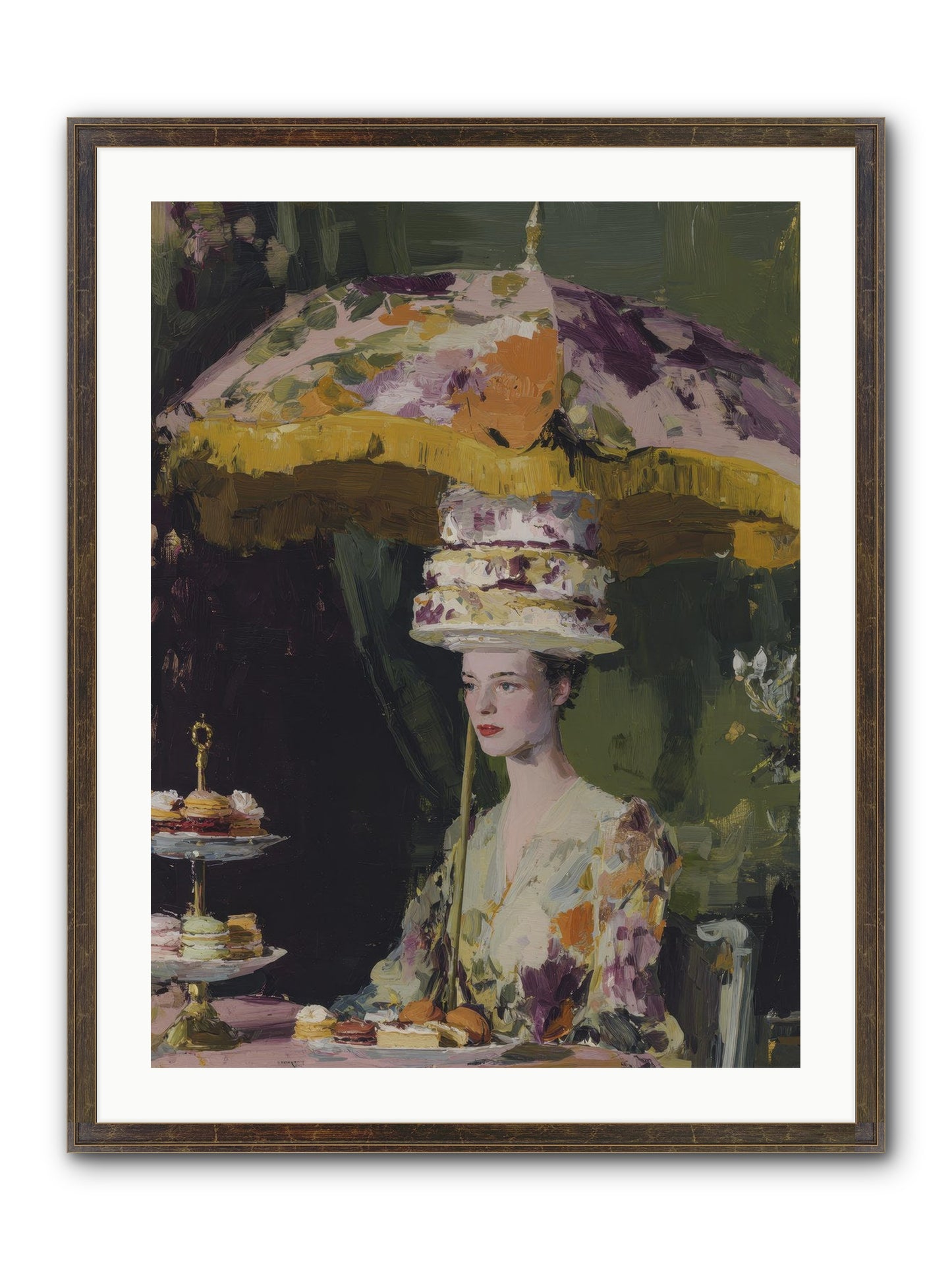 A Catalog Of Ponderous Pleasures Framed Print - Slimwoods Black/Gold 24x32