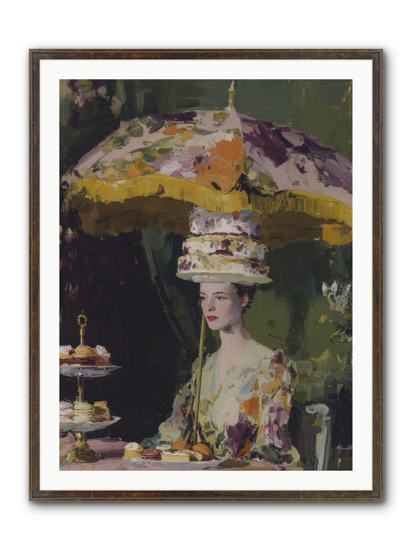A Catalog Of Ponderous Pleasures Framed Print - Slimwoods Black/Gold 30x40