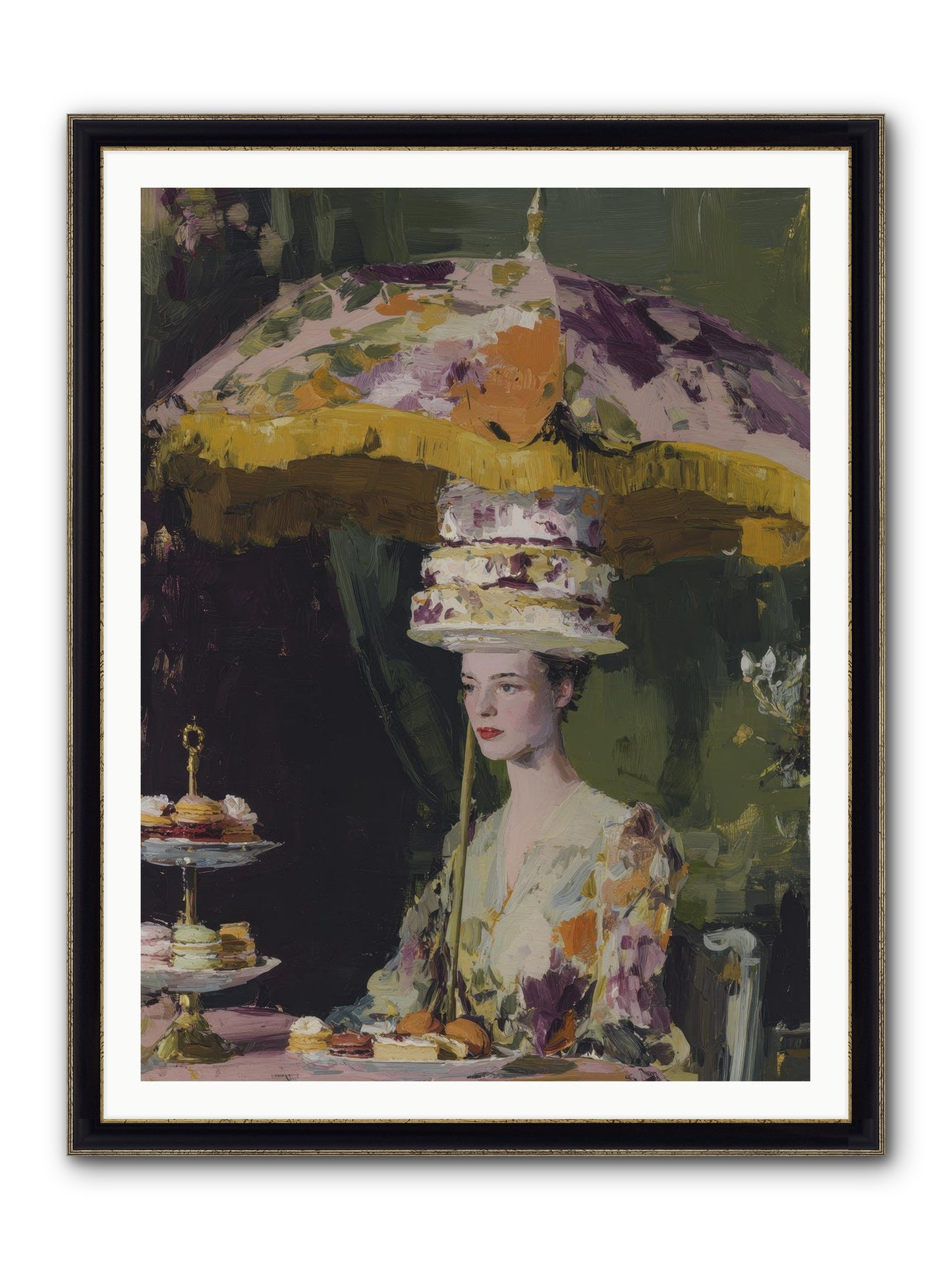 A Catalog Of Ponderous Pleasures Framed Print - Black & Gold 36x48