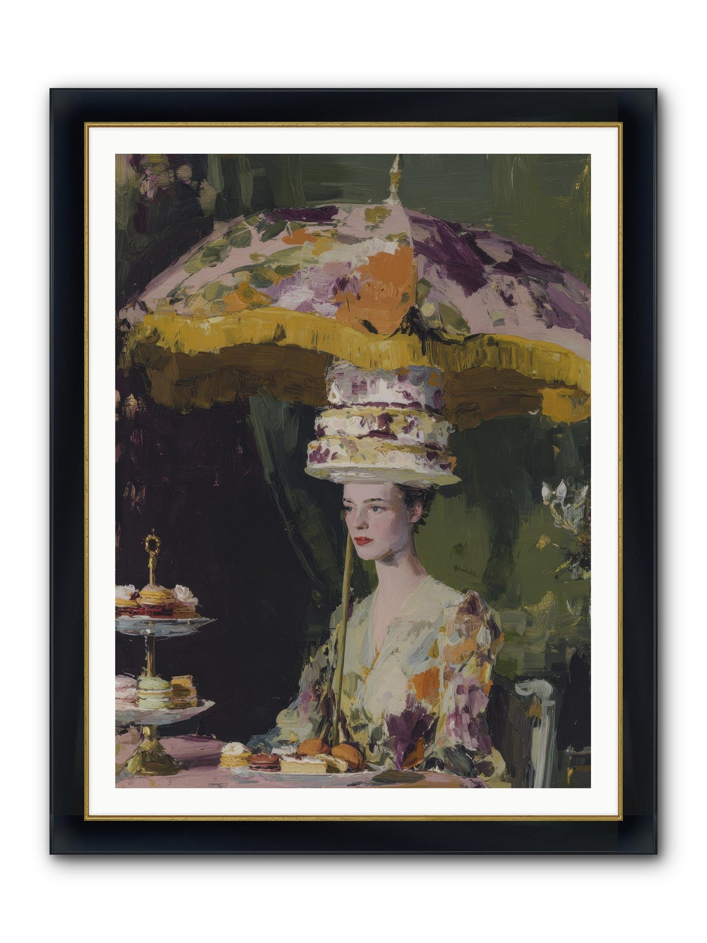 A Catalog Of Ponderous Pleasures Framed Print - Wide Black w/Gold 36x48