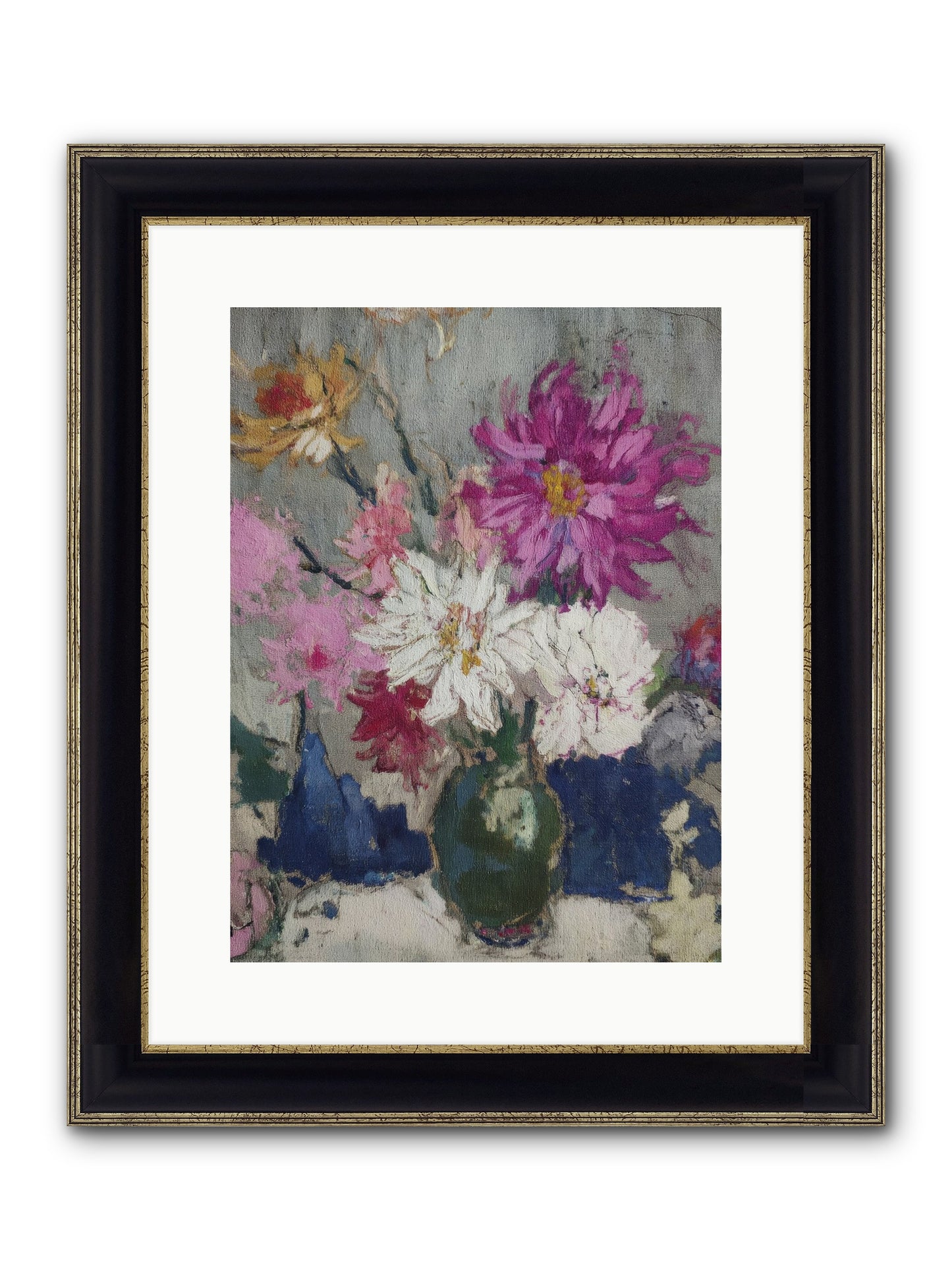 A Chronicle Of Blooming Framed Print - Black & Gold 12x16