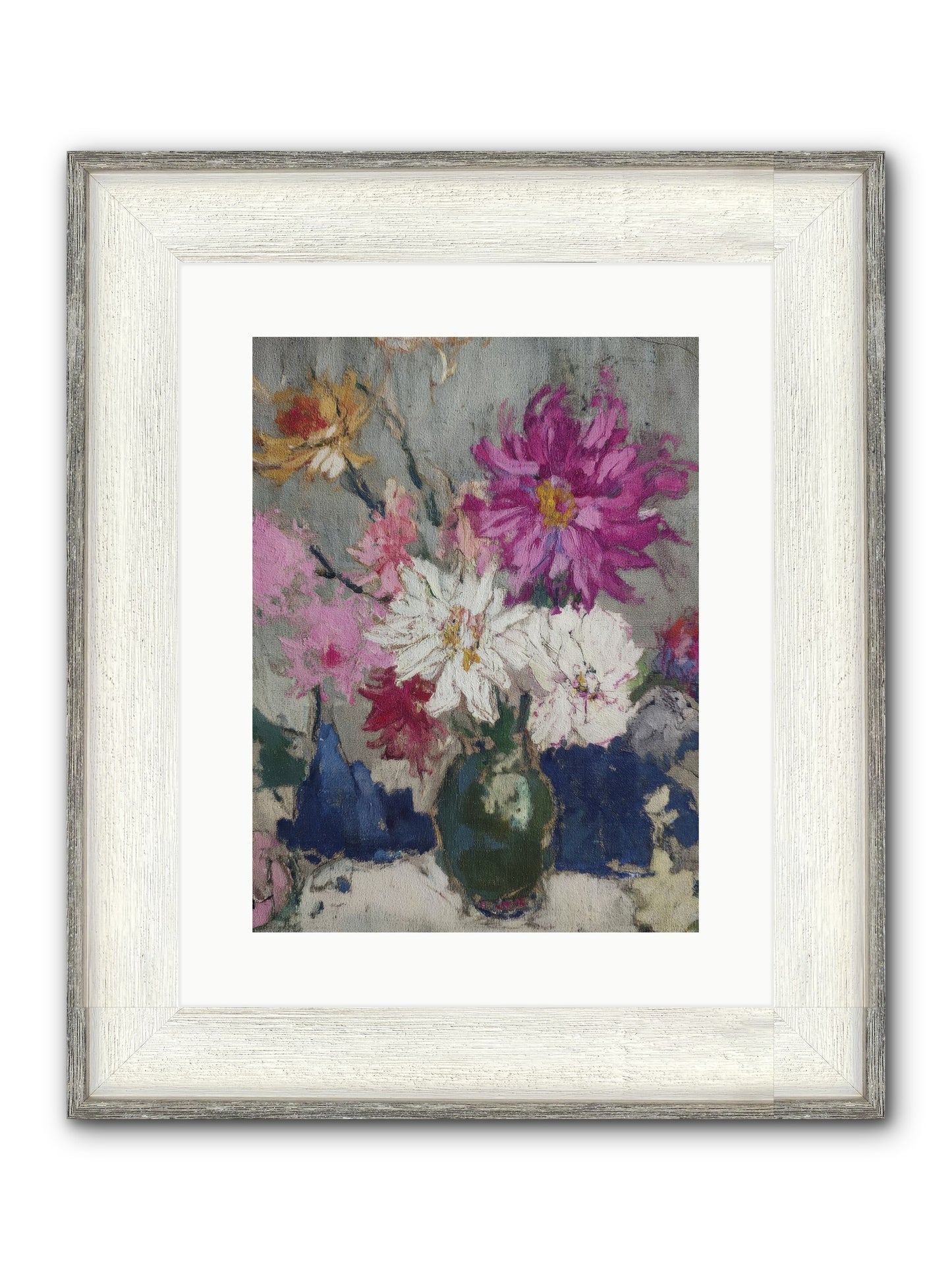 A Chronicle Of Blooming Framed Print - Driftwood White 12x16