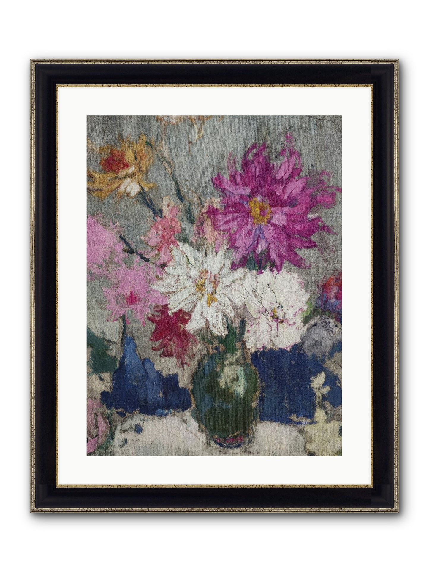 A Chronicle Of Blooming Framed Print - Black & Gold 18x24