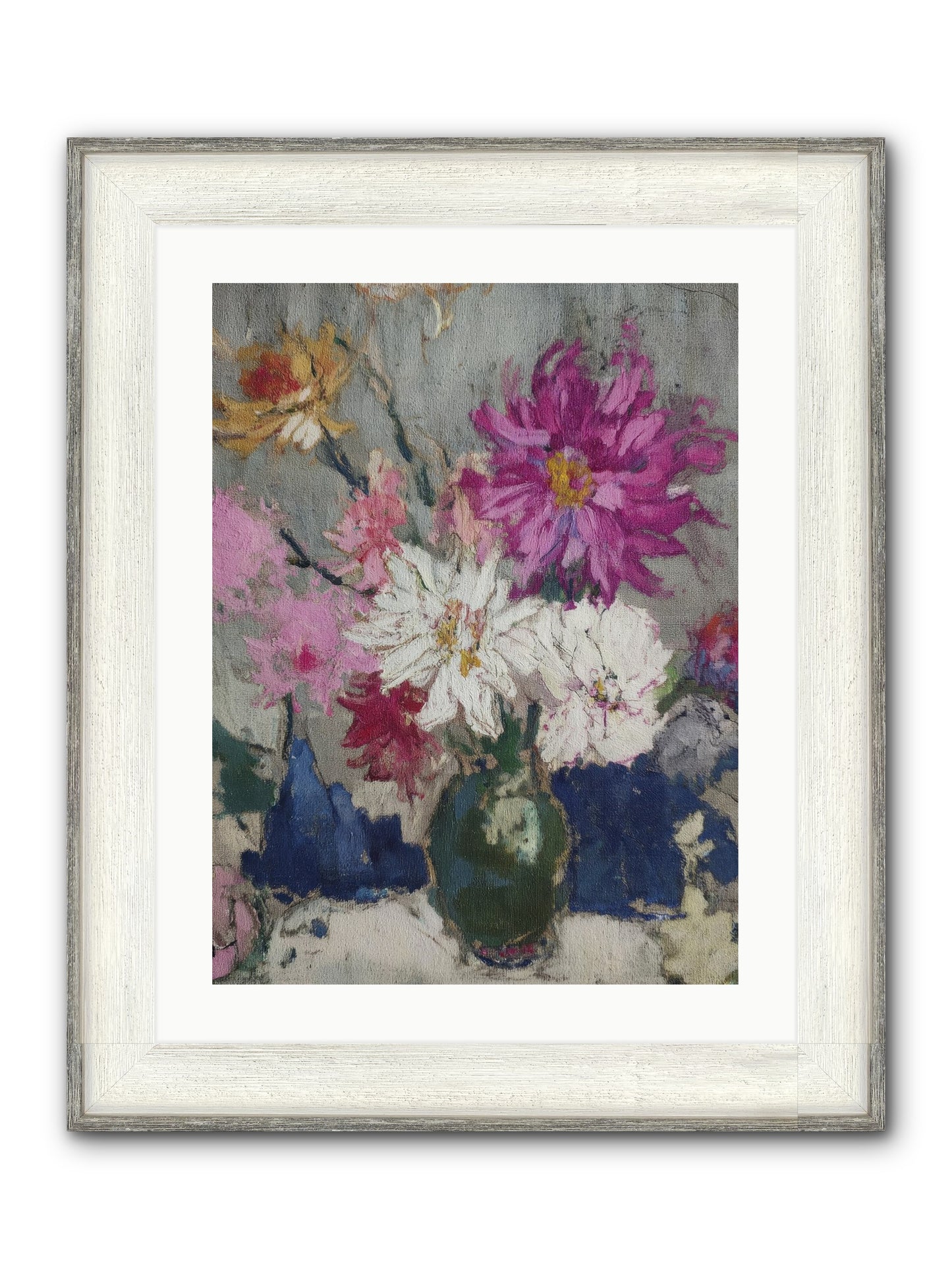 A Chronicle Of Blooming Framed Print - Driftwood White 18x24