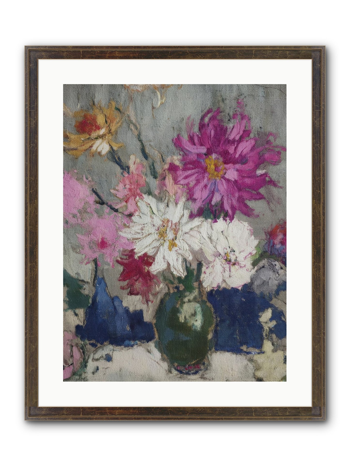 A Chronicle Of Blooming Framed Print - Slimwoods Black/Gold 18x24