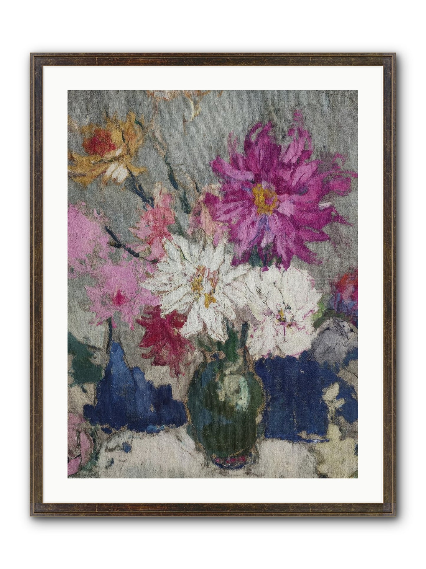 A Chronicle Of Blooming Framed Print - Slimwoods Black/Gold 24x32