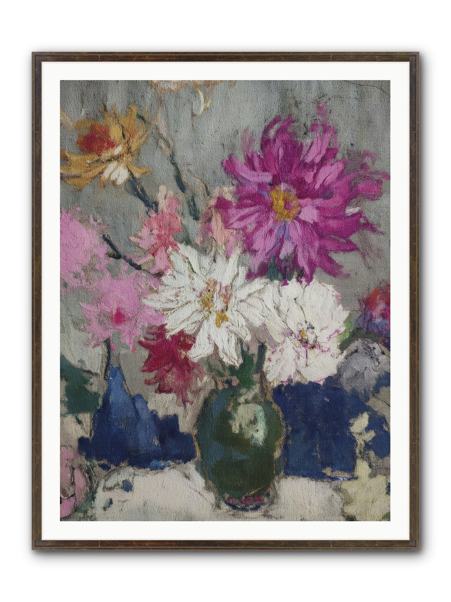 A Chronicle Of Blooming Framed Print - Slimwoods Black/Gold 36x48