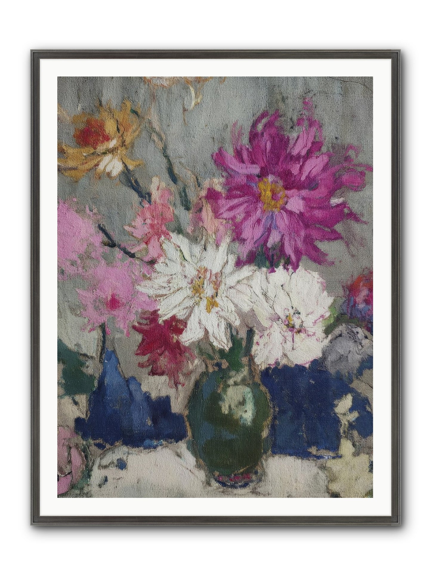 A Chronicle Of Blooming Framed Print - Slimwoods Black/Silver 36x48